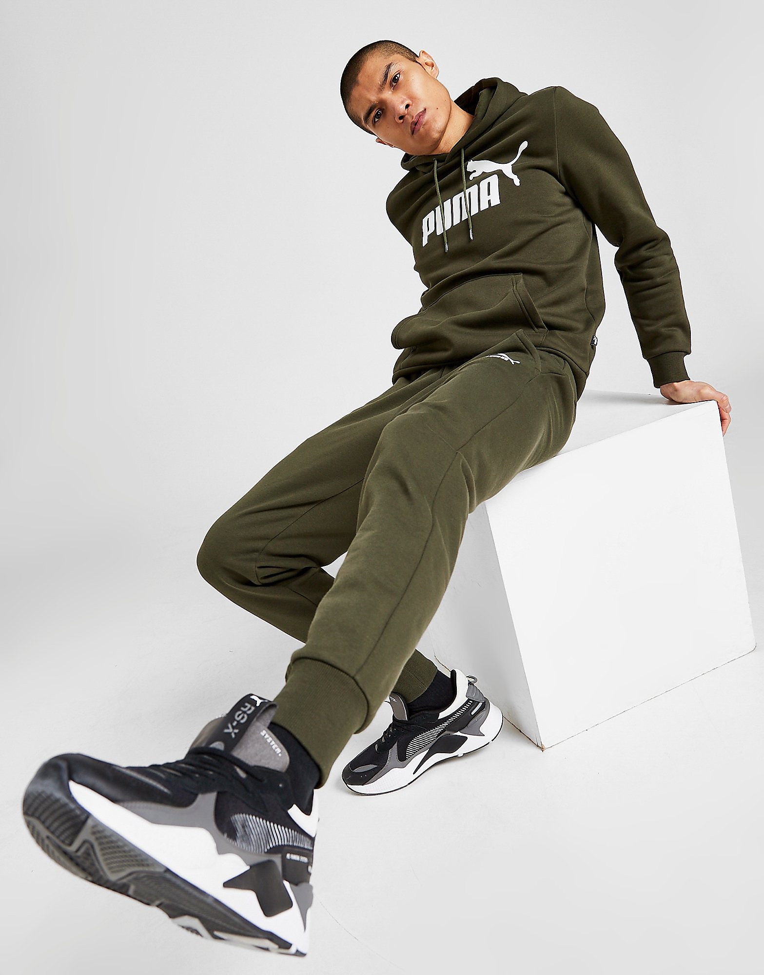 

Puma Core Fleece Joggers - Green - Mens, Green