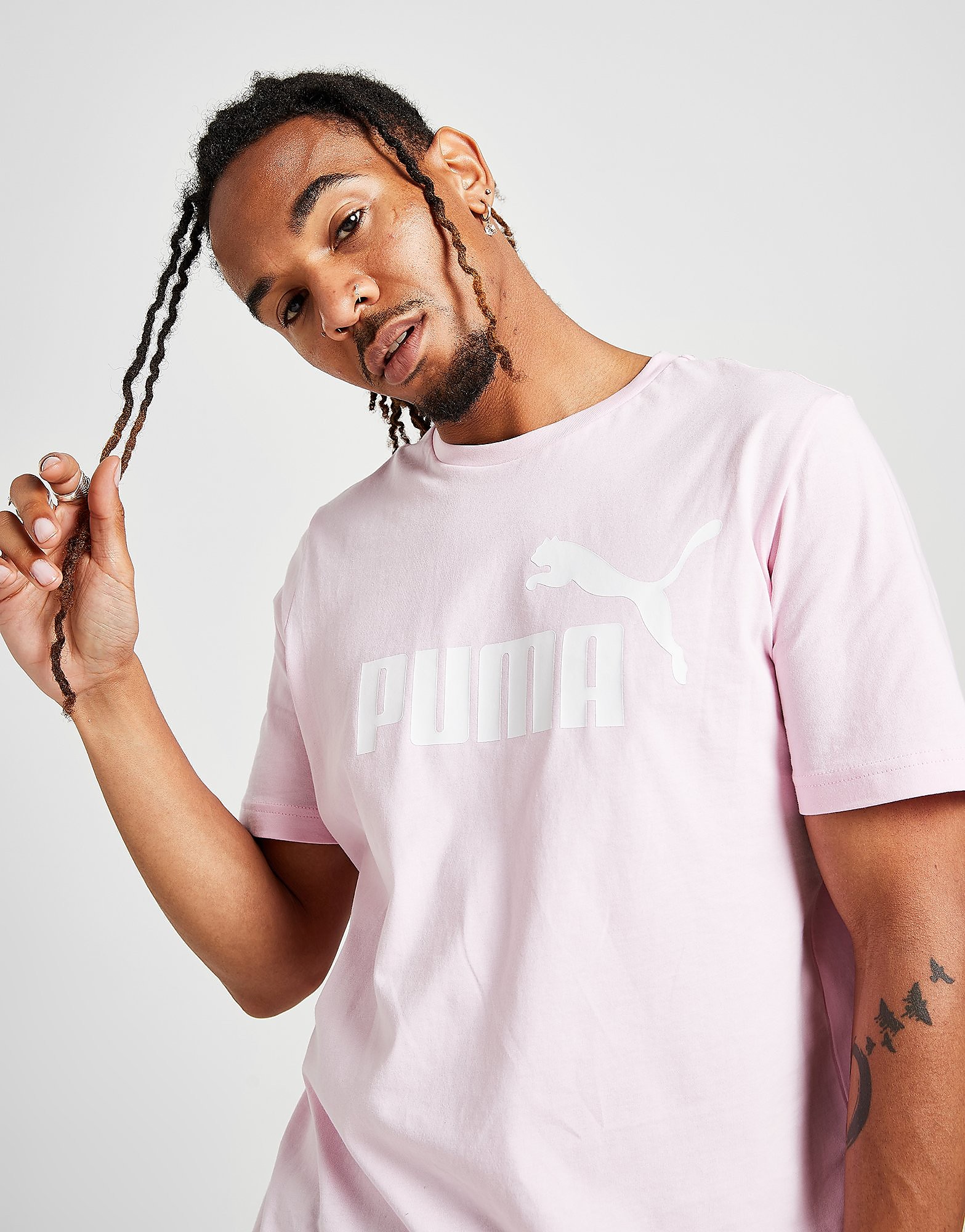 

Puma No. 1 Logo T-Shirt - Pink - Mens, Pink