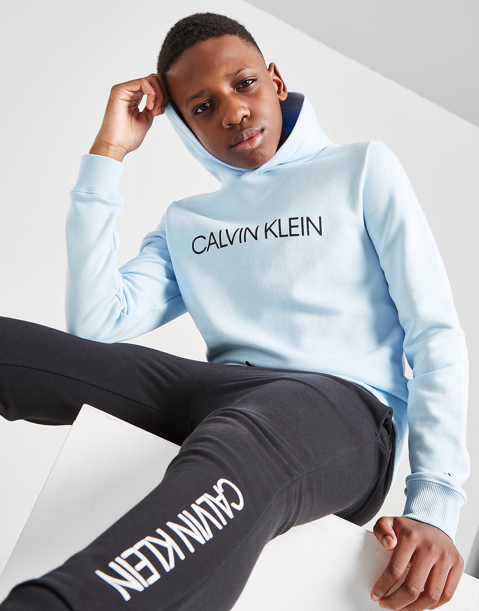 

Calvin Klein Institutional Logo Hoodie Junior - Only at JD - Blue - Kids, Blue