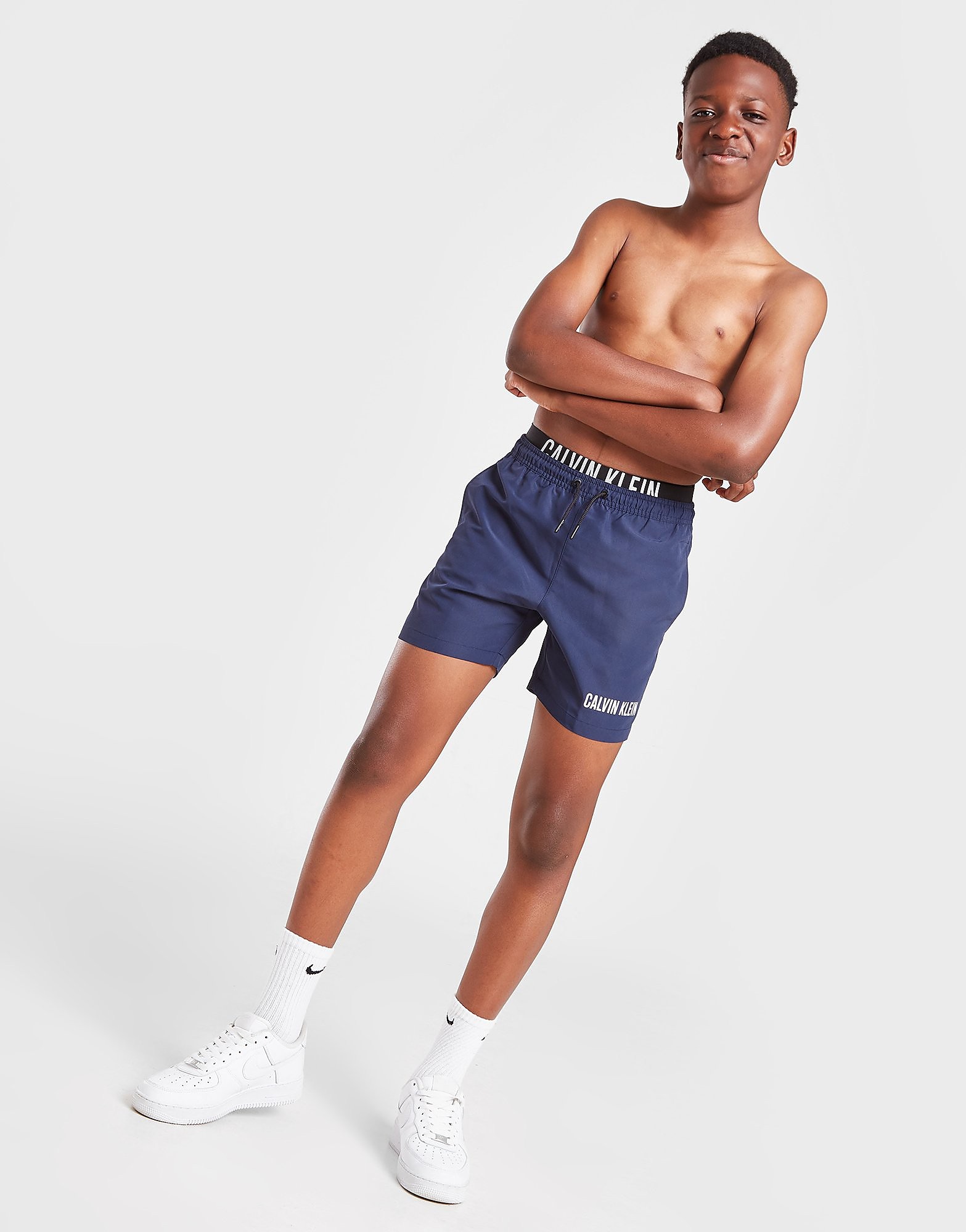 

Calvin Klein Waistband Swim Shorts Junior - Navy - Kids, Navy