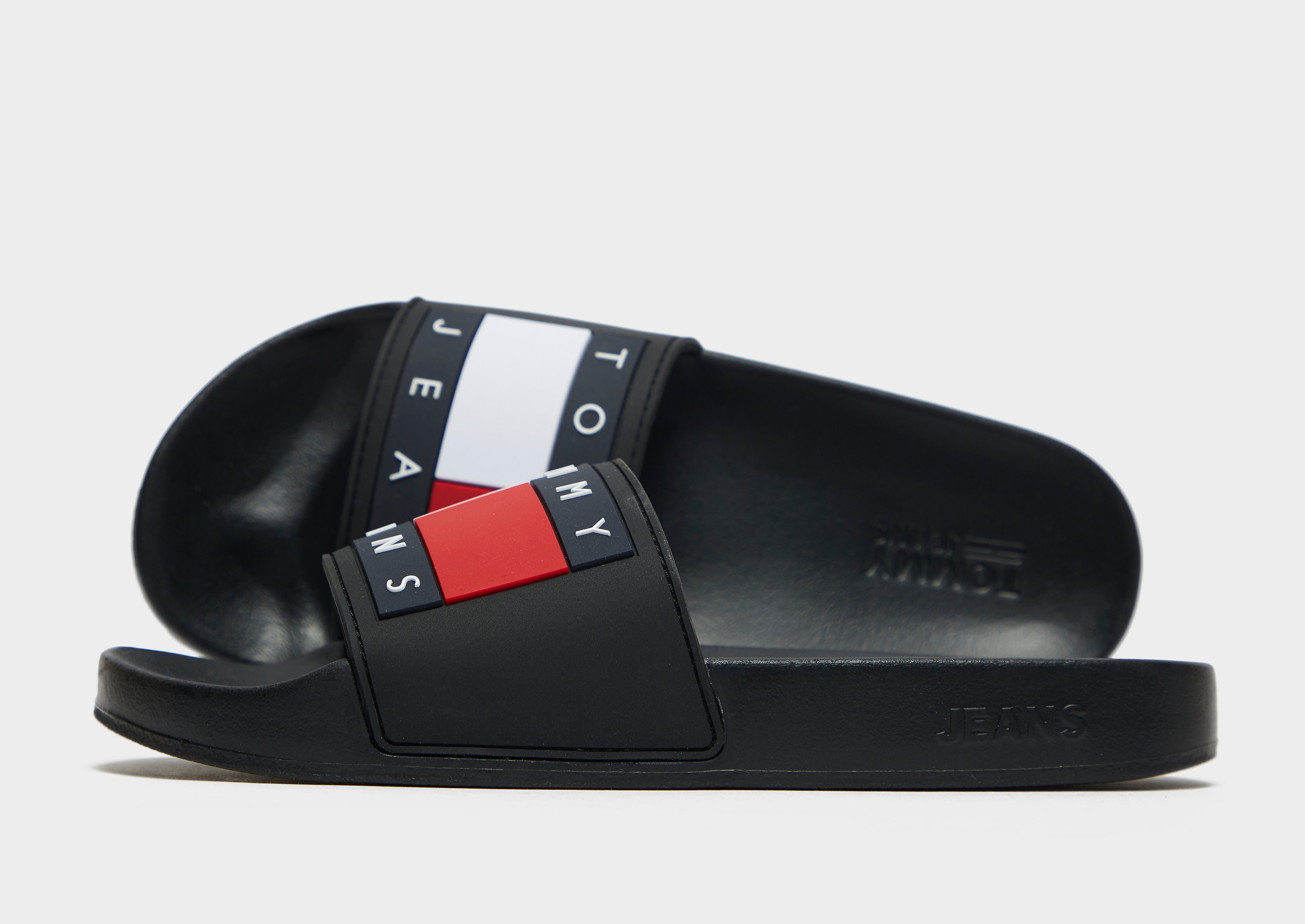 

Tommy Jeans Flag Slides Women's - Black, Black