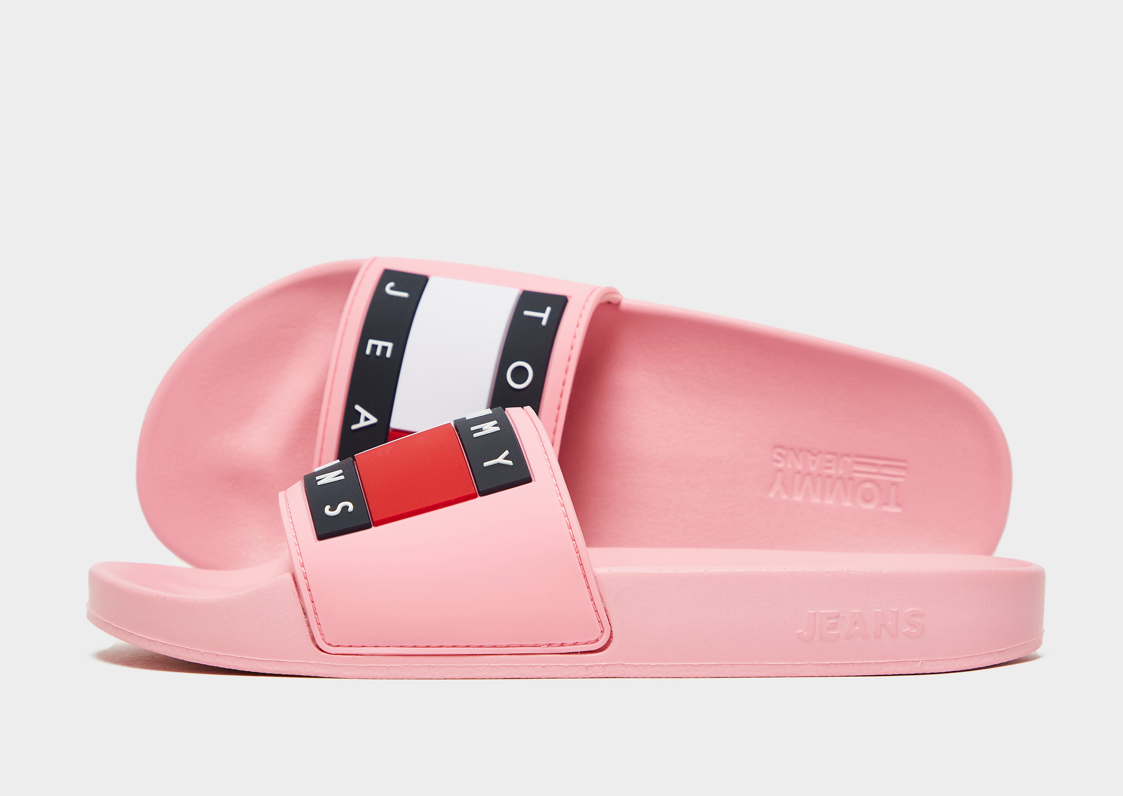 

Tommy Jeans Flag Slides Women's - Pink, Pink