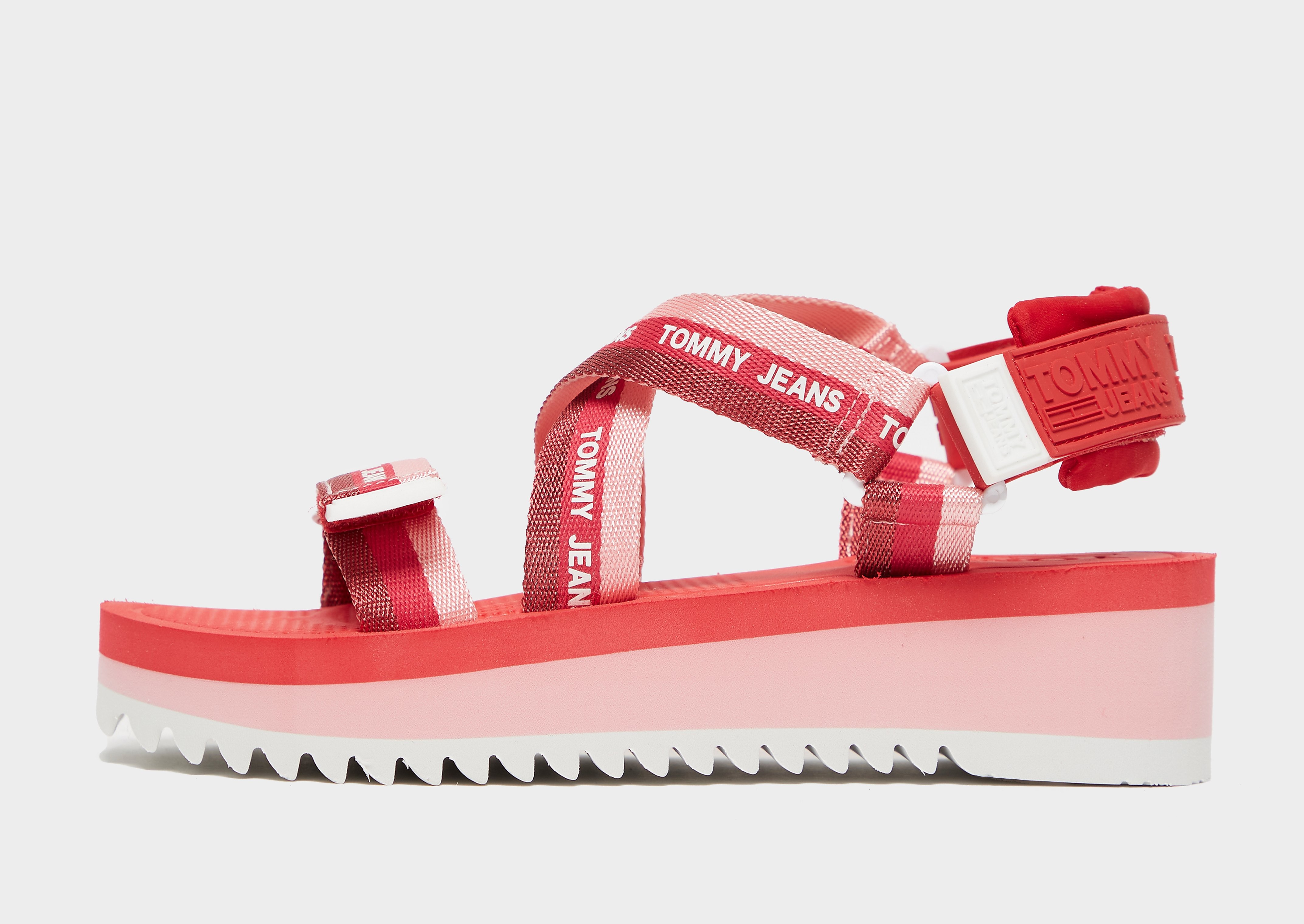 

Tommy Jeans Webbing Strappy Sandals Women's - Red, Red