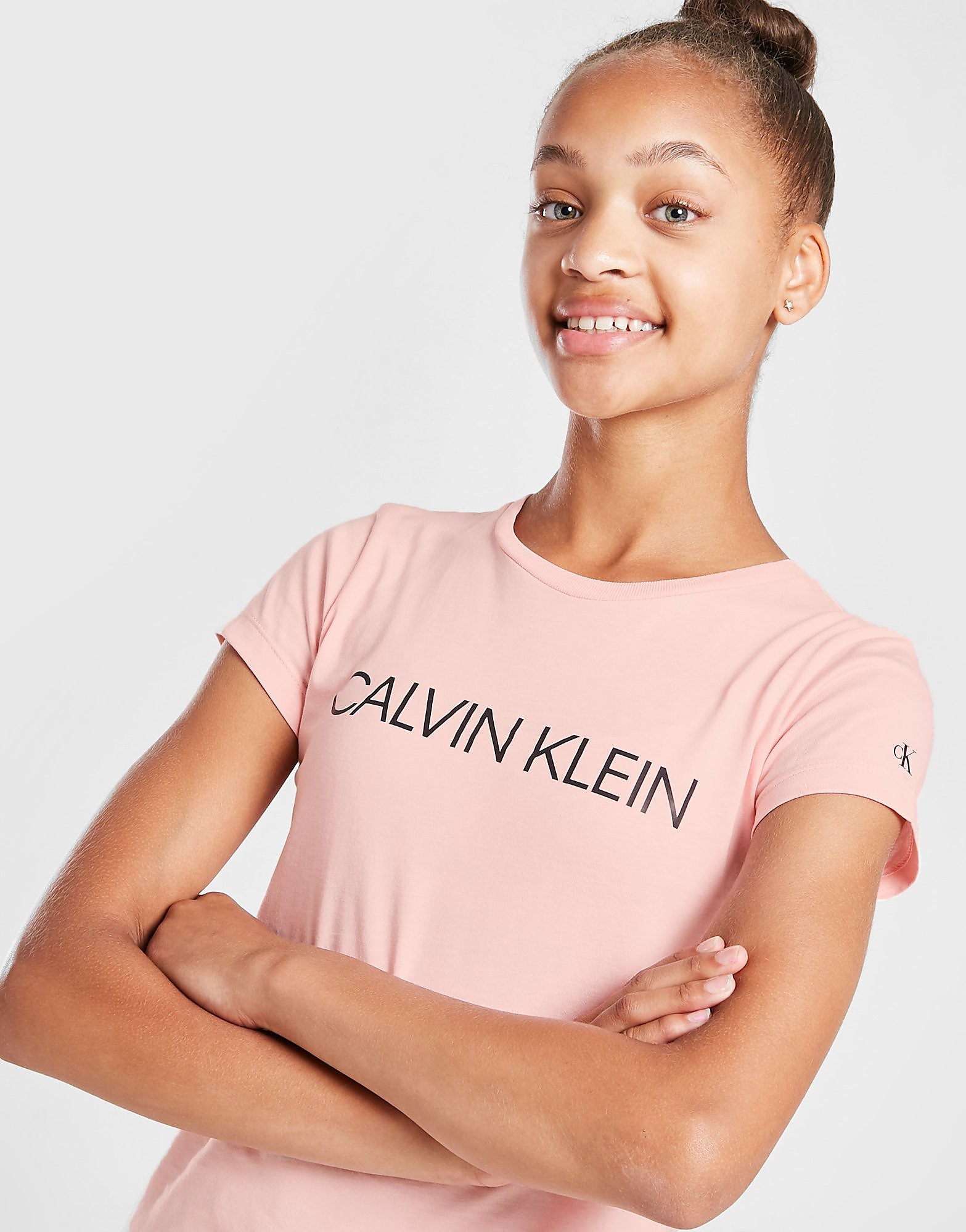 

Calvin Klein Institutional Logo Slim T-Shirt - Pink - Kids, Pink
