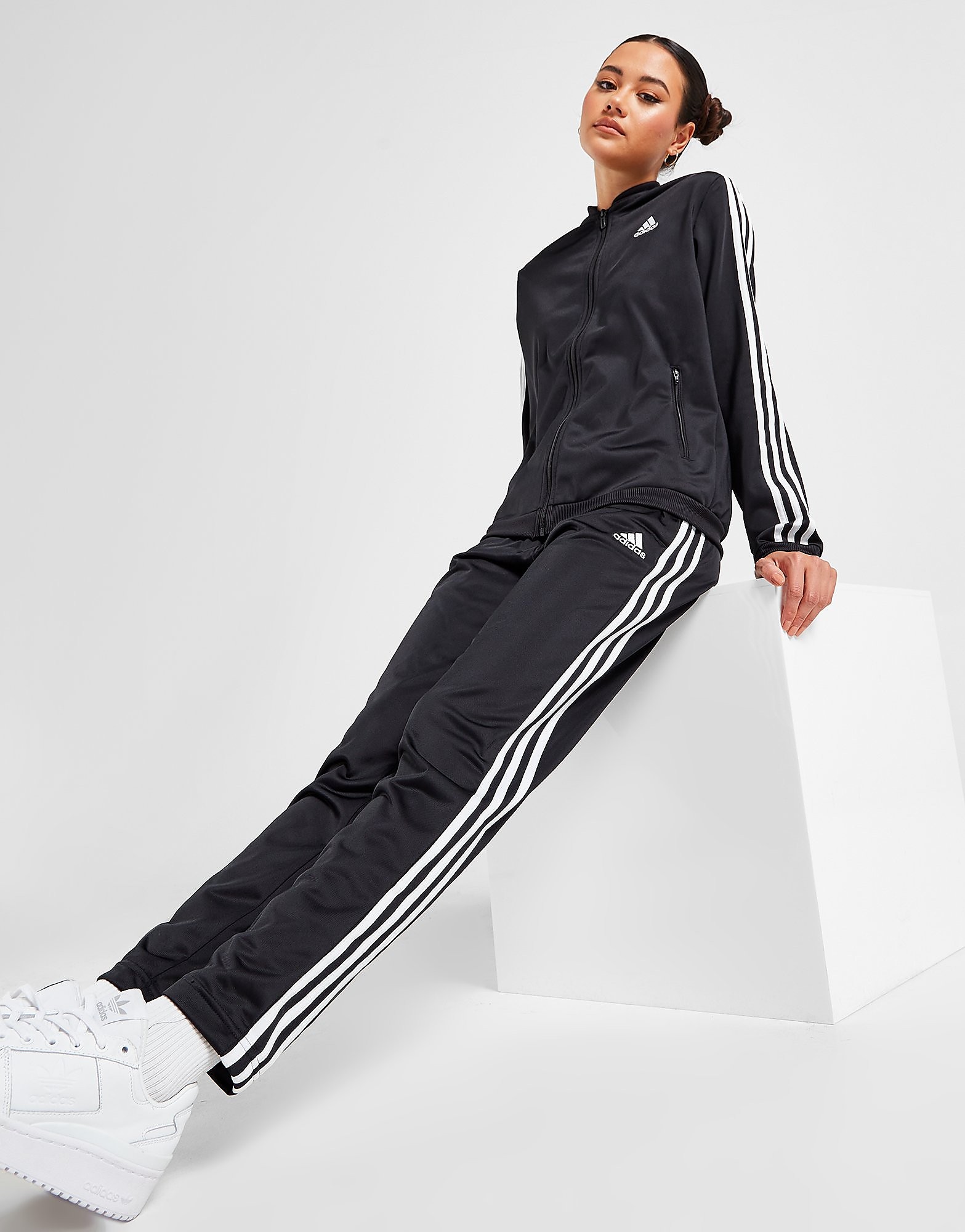 

adidas Tiro Tracksuit - Black / White - Womens, Black / White