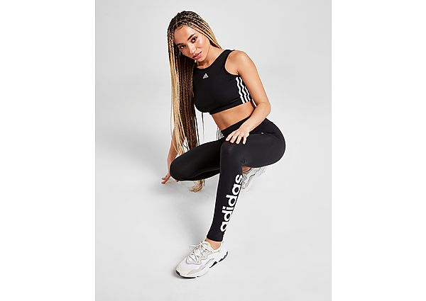 adidas Legging Essentials High-Waisted Logo - Black / White, Black / White