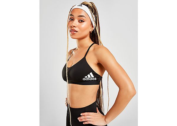 adidas Brassière All Me Light Support Training - Black / White, Black / White