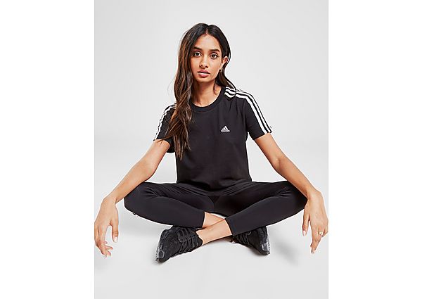 adidas T-Shirt Crop 3-Bandes Badge Sport Femme