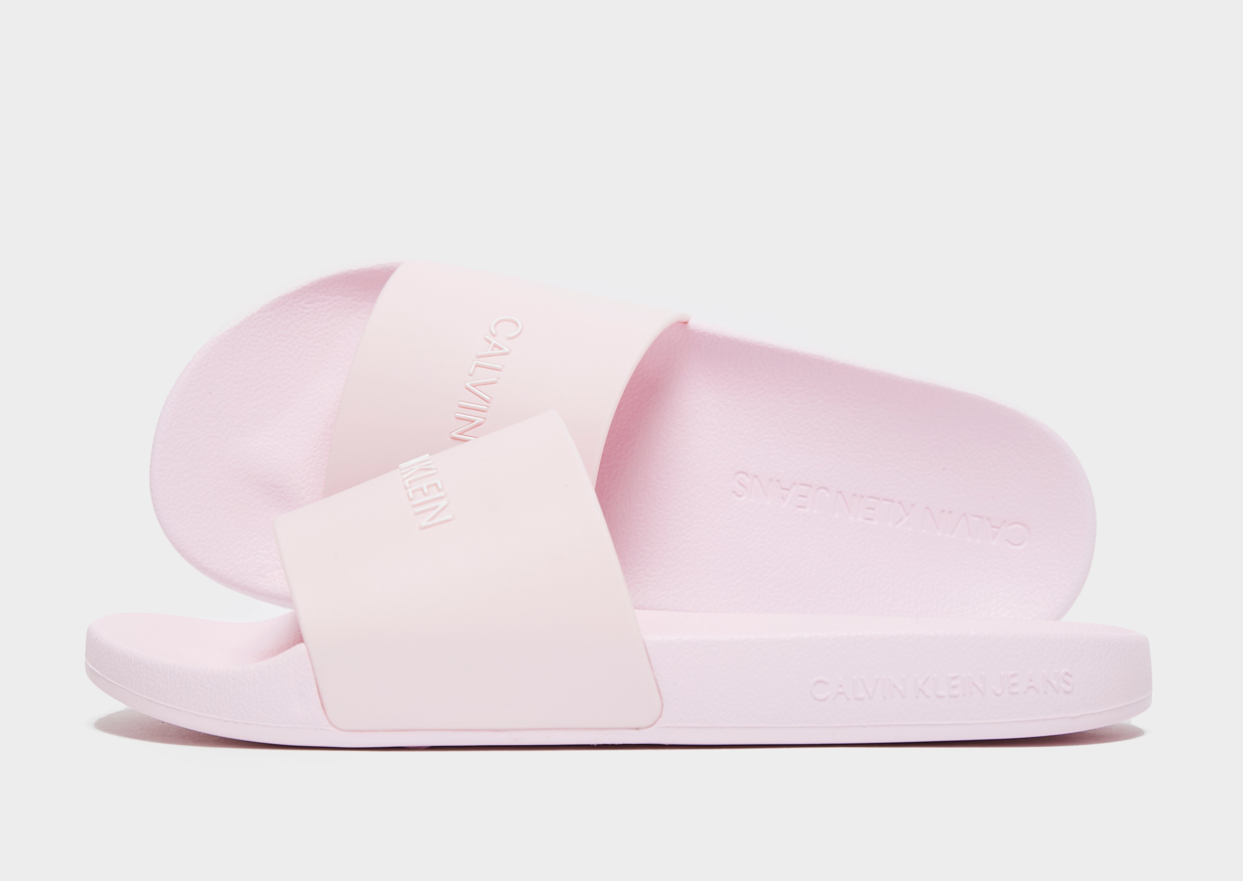 

Calvin Klein Script Slides - Pink - Womens, Pink