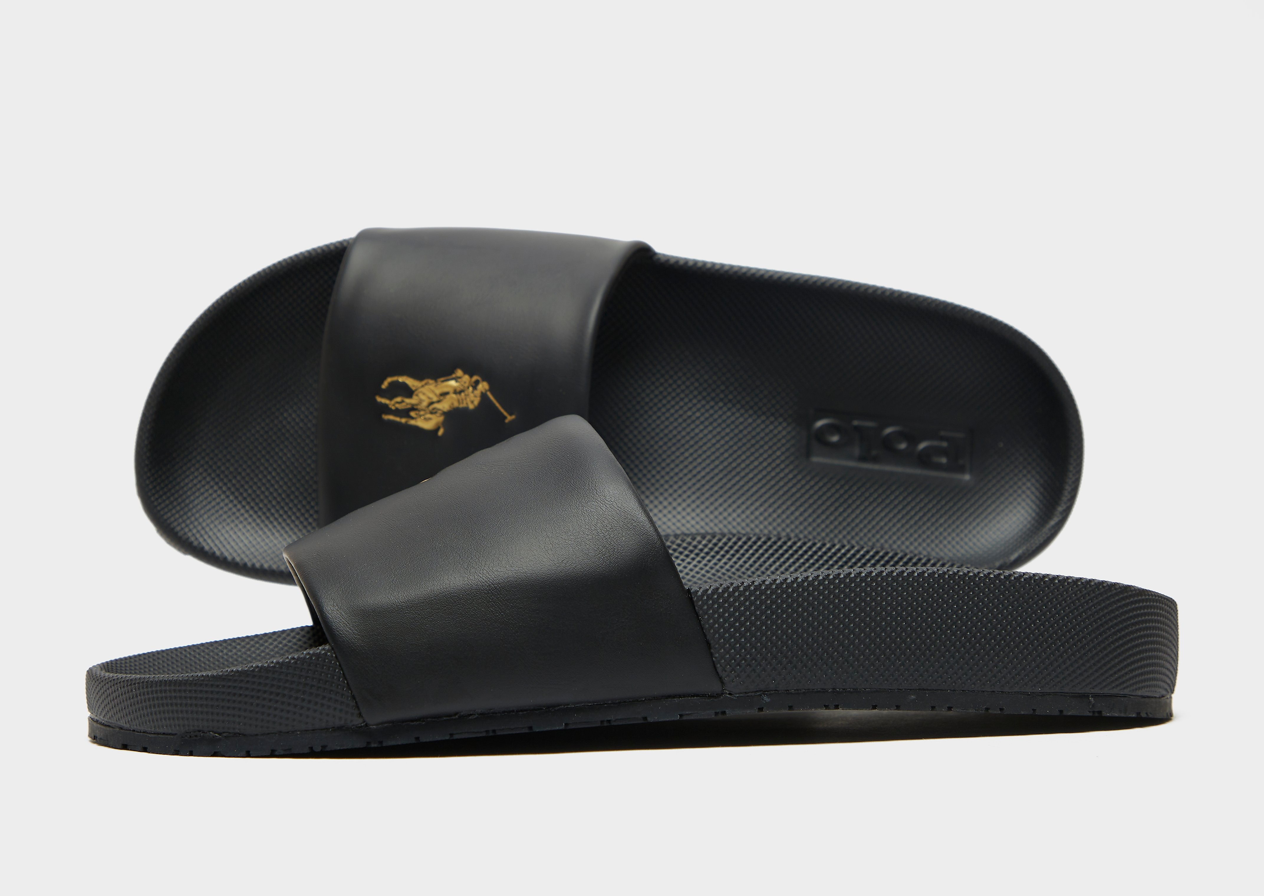 

Polo Ralph Lauren Cayson Slides - Black - Womens, Black