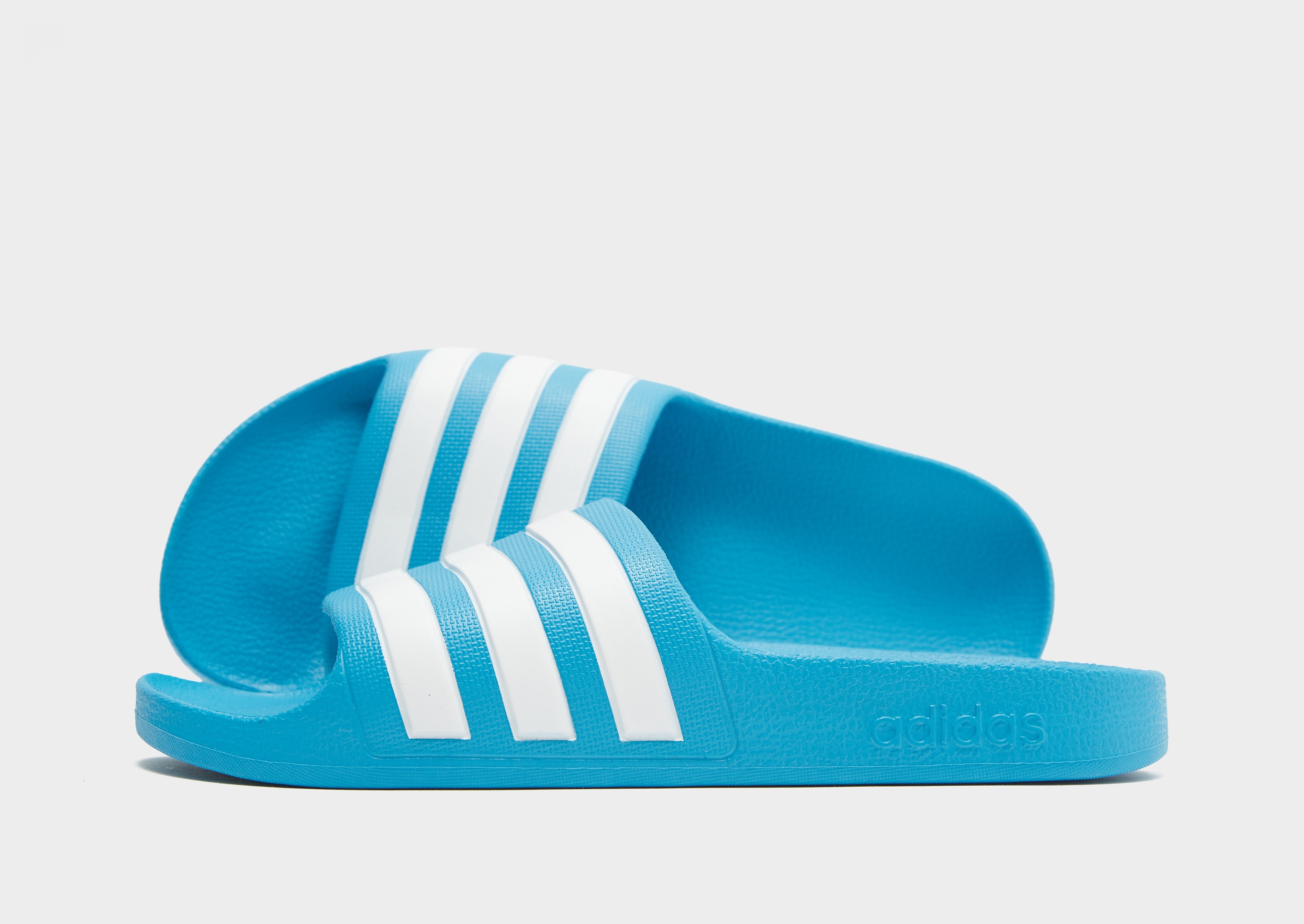 

adidas Adilette Aqua Slides Junior - Solar Blue / Cloud White / Solar Blue - Kids, Solar Blue / Cloud White / Solar Blue