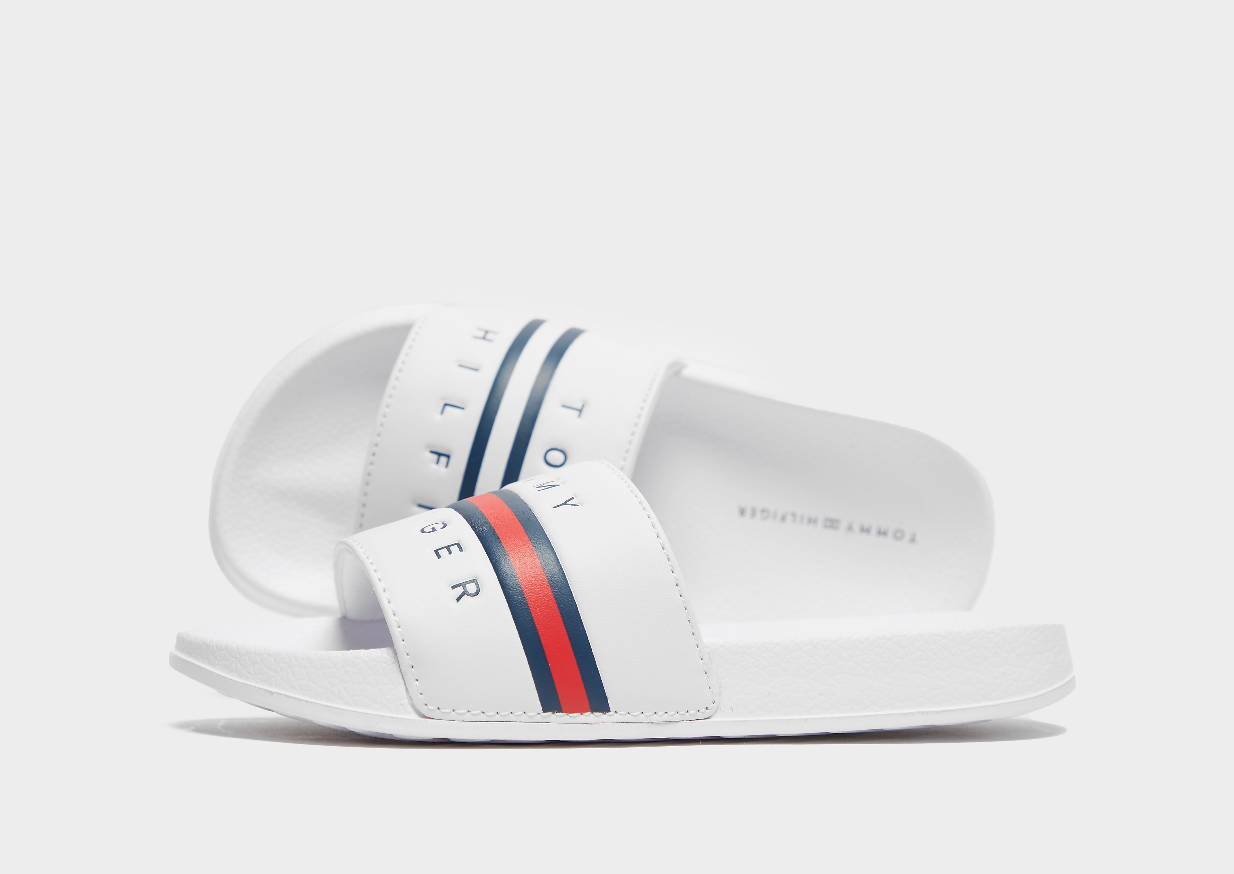 

Tommy Hilfiger Flag Slides Children - White - Kids, White