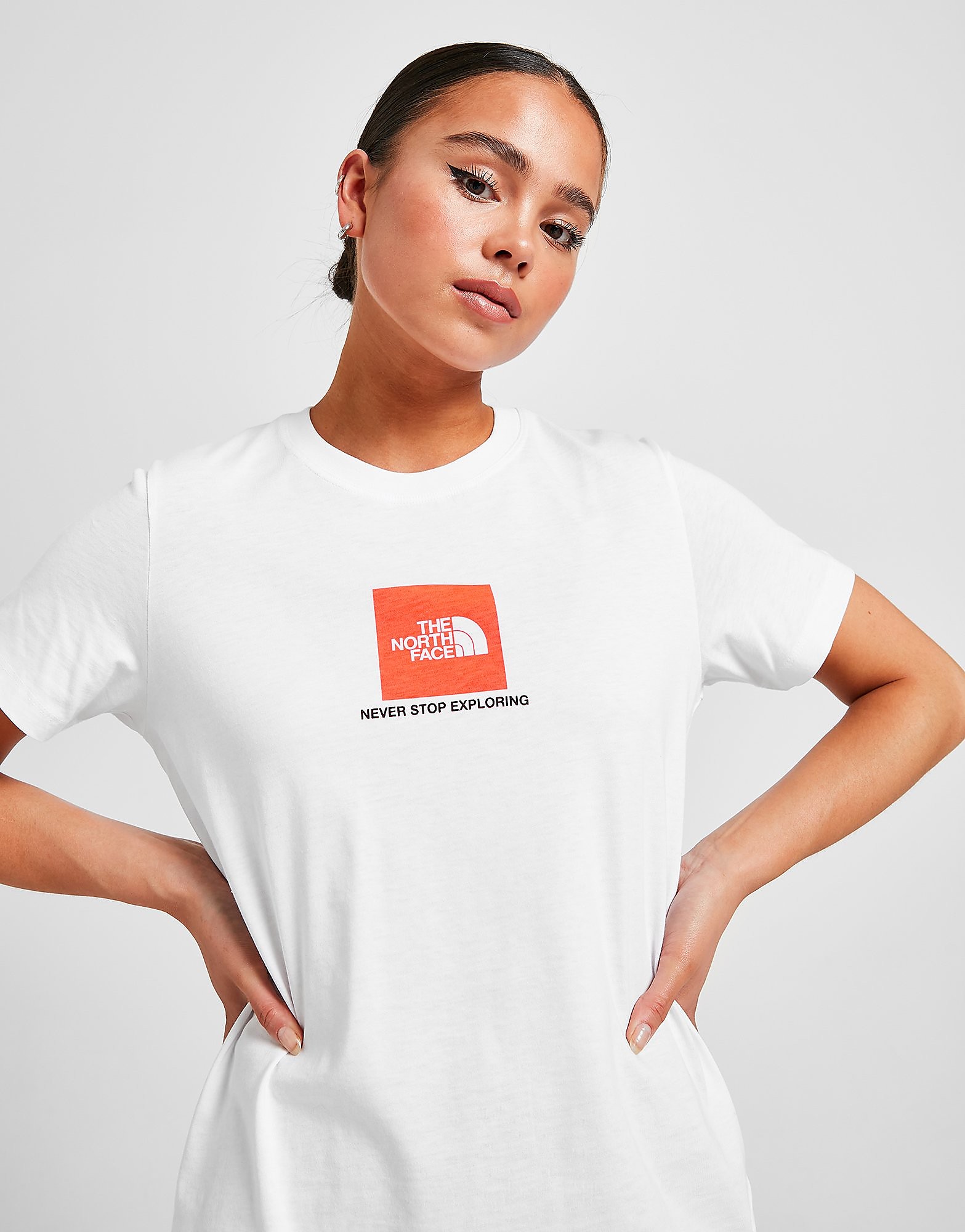 

The North Face Box Boyfriend T-Shirt - Only at JD - White, White