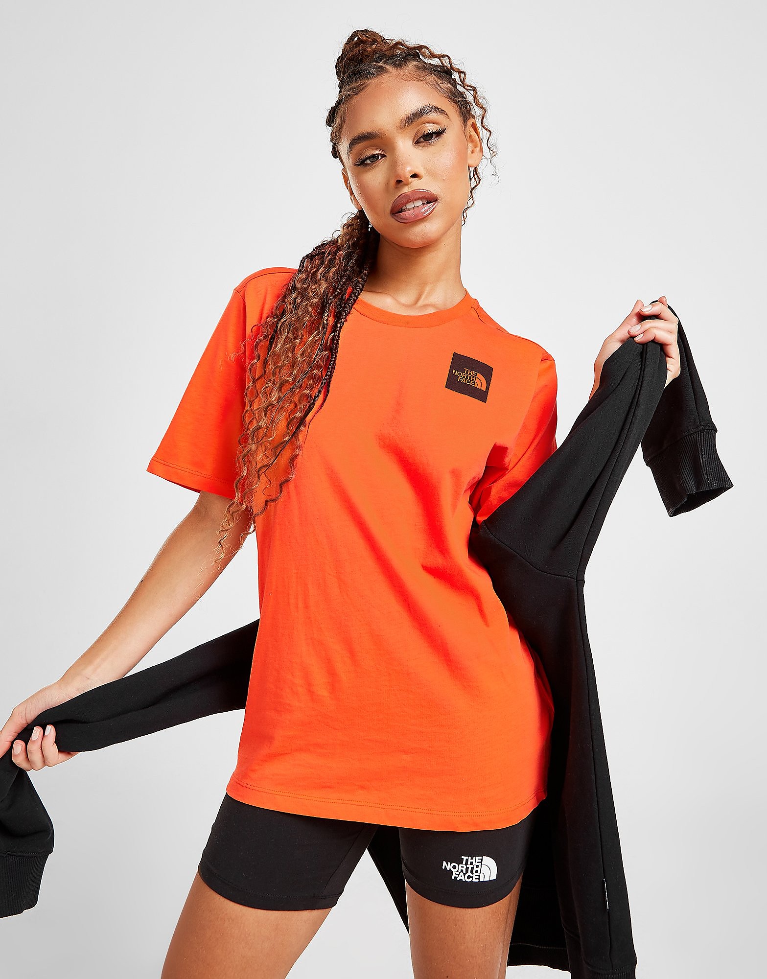 

The North Face Box Dome Boyfriend T-Shirt - Only at JD - Orange, Orange