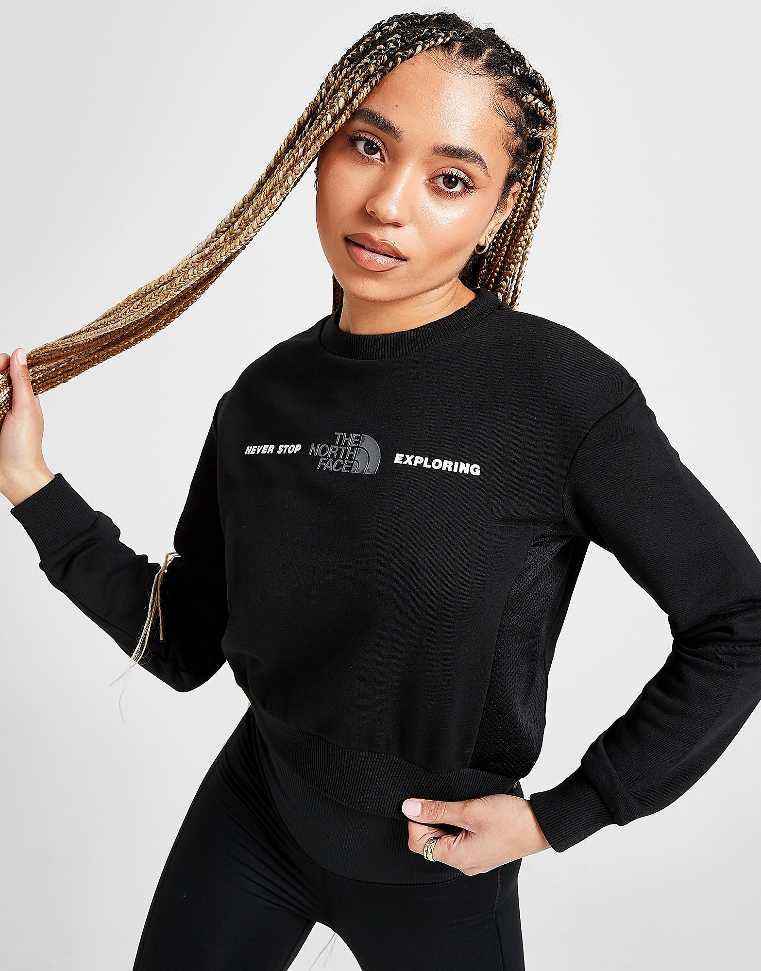 

The North Face Mesh Crew Sweatshirt - Only at JD - Black - Womens, Black