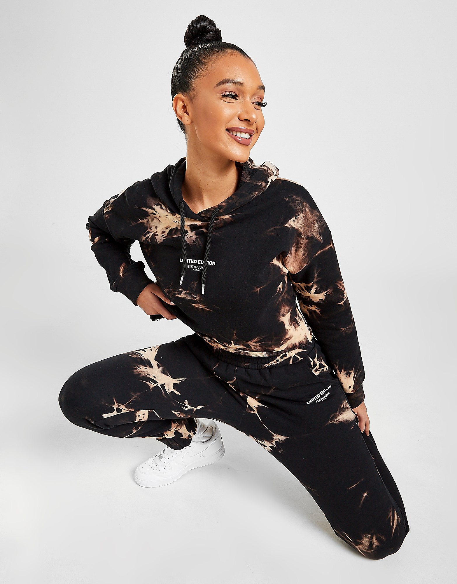 

Sixth June Tie Dye Joggers - Black - Womens, Black