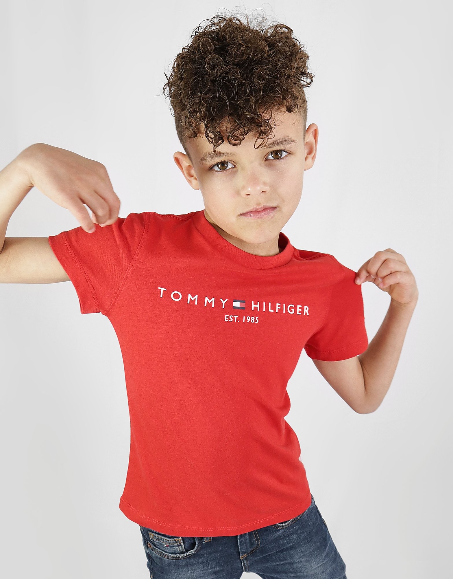 

Tommy Hilfiger Essential Logo T-Shirt Children - Red - Kids, Red