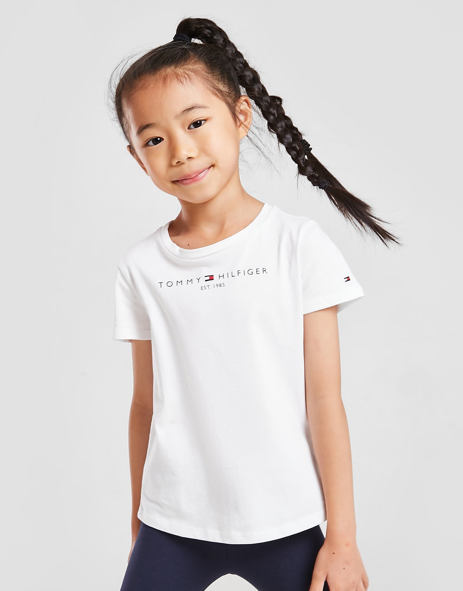 

Tommy Hilfiger Girls' Essential T-Shirt Children - White - Kids, White