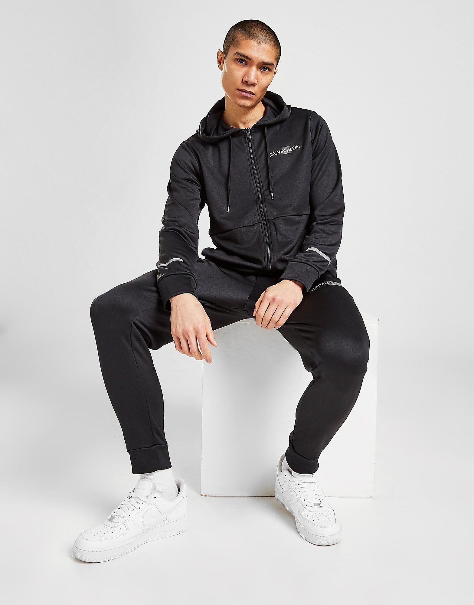 

Calvin Klein Reflective Poly Tracksuit - Only at JD - Black - Mens, Black