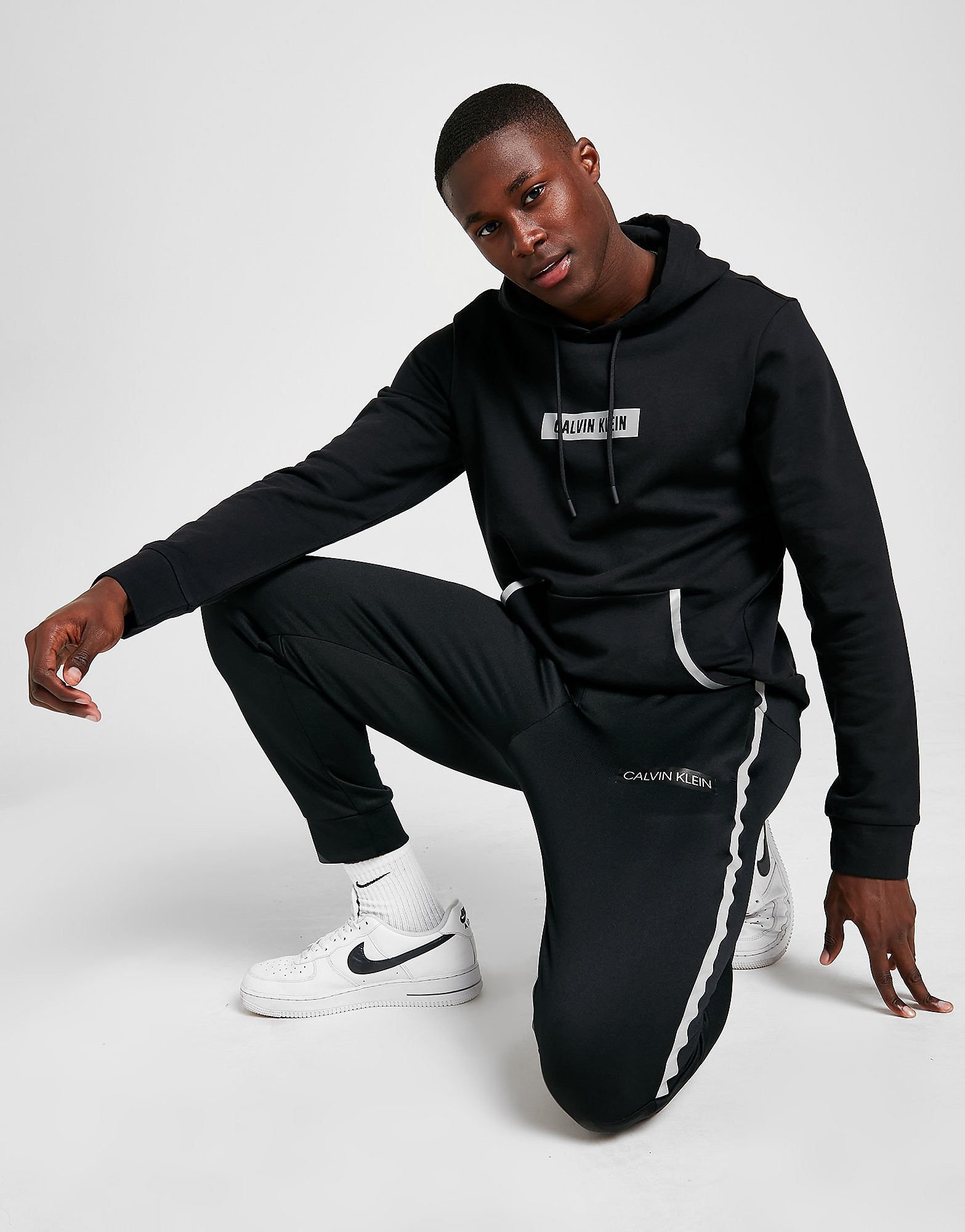 

Calvin Klein Reflective Poly Track Pants - Only at JD - Black - Mens, Black