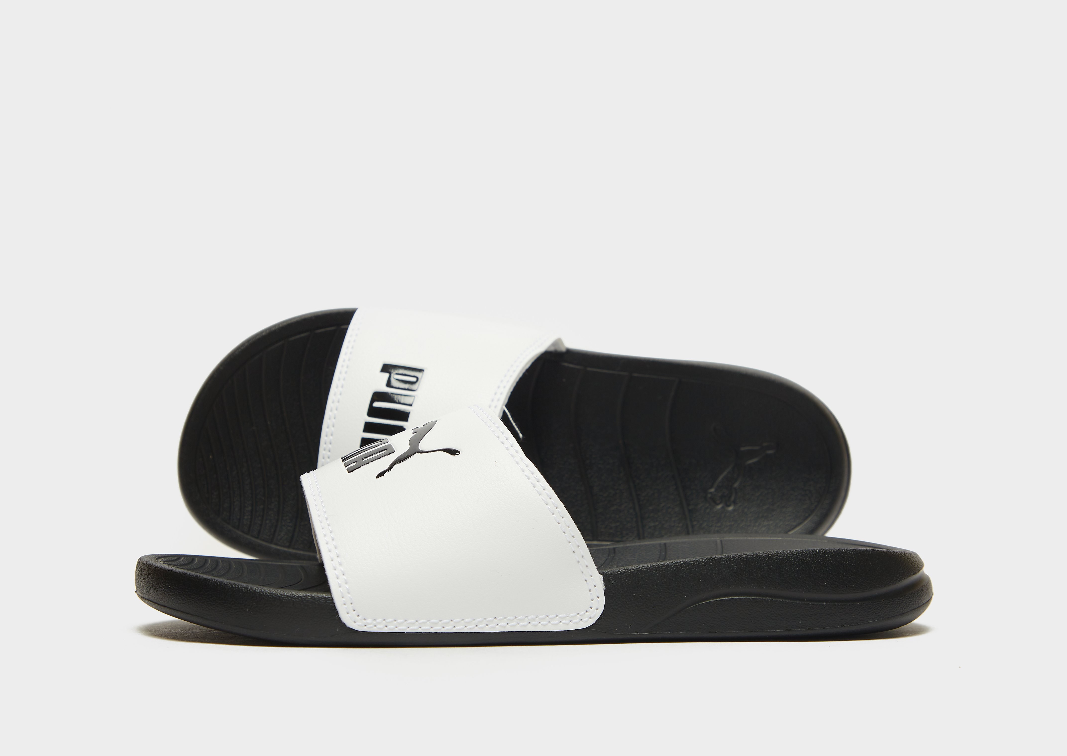 

Puma Popcat Slides Children - White/Black - Kids, White/Black