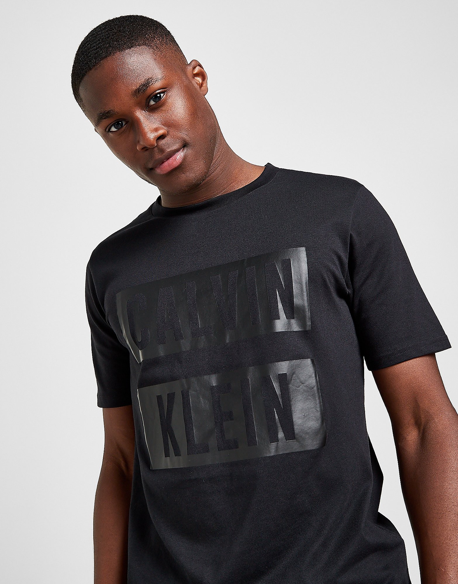 

Calvin Klein Box Logo T-Shirt - Black - Mens, Black