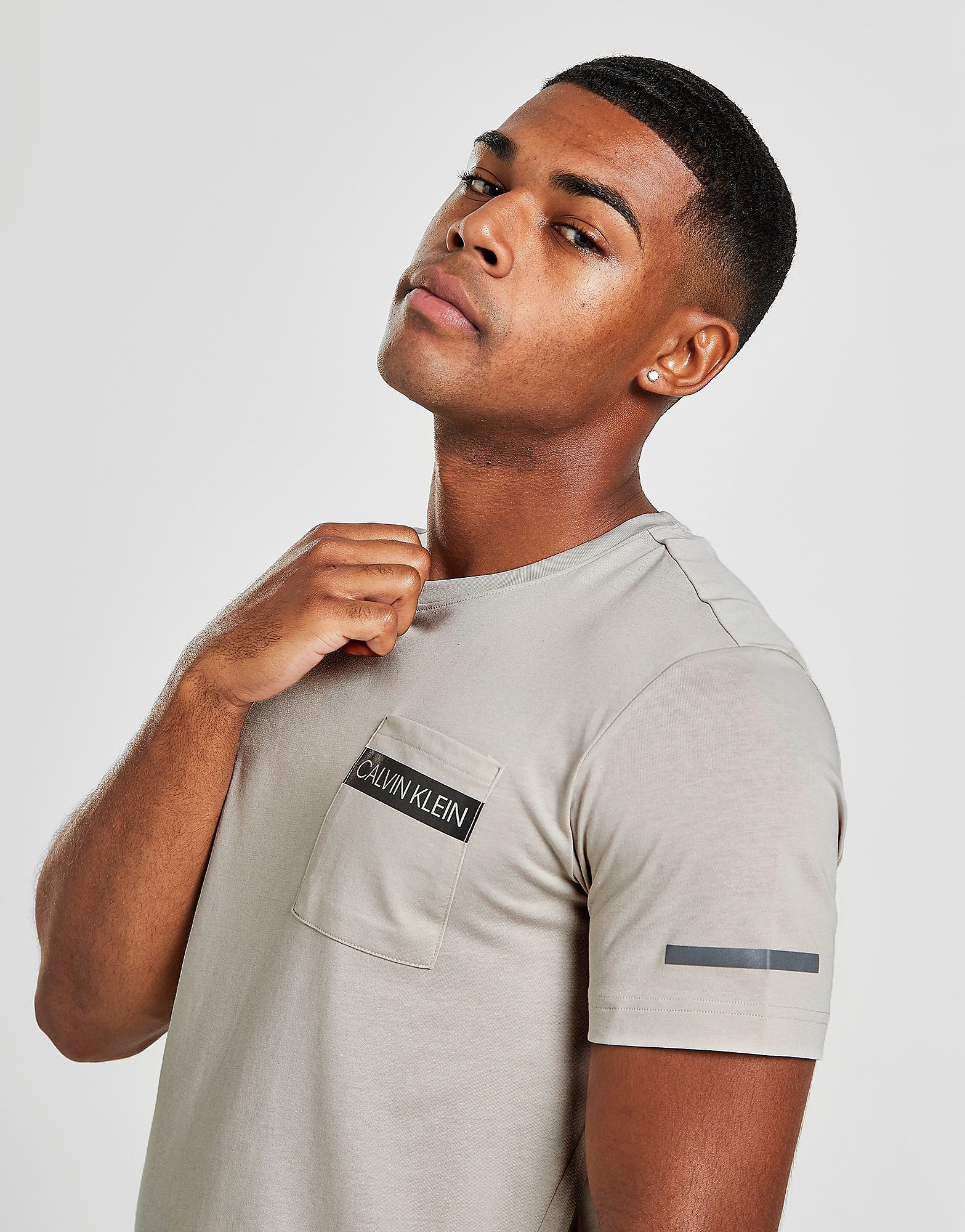 

Calvin Klein Box Pocket T-Shirt - Only at JD - Grey - Mens, Grey