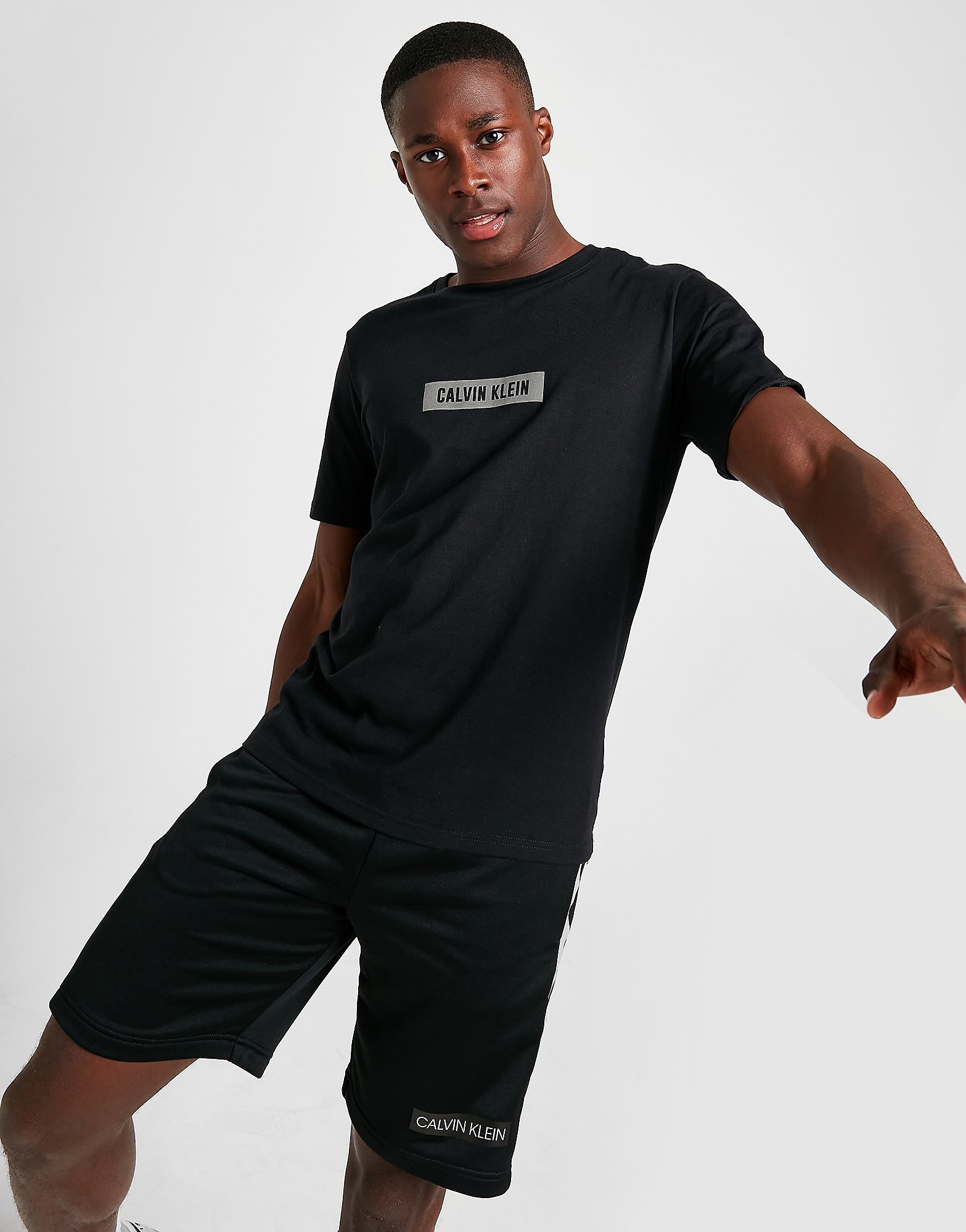 

Calvin Klein Performance Exclusive Central Box T-Shirt - Black - Mens, Black