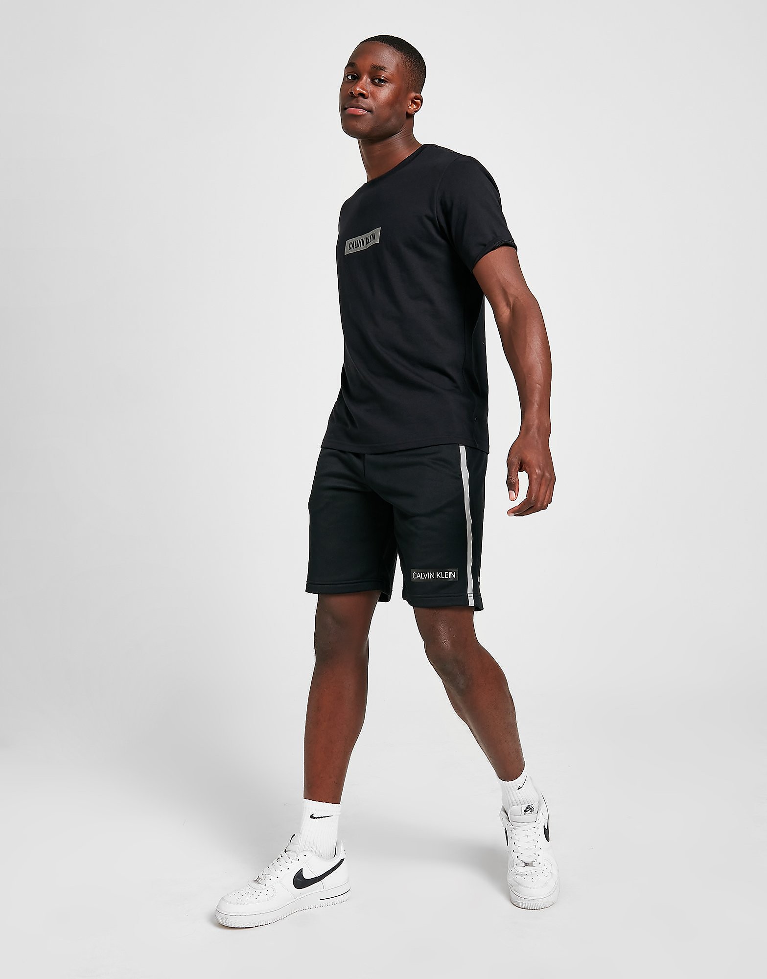 

Calvin Klein Reflective Poly Shorts - Black - Mens, Black