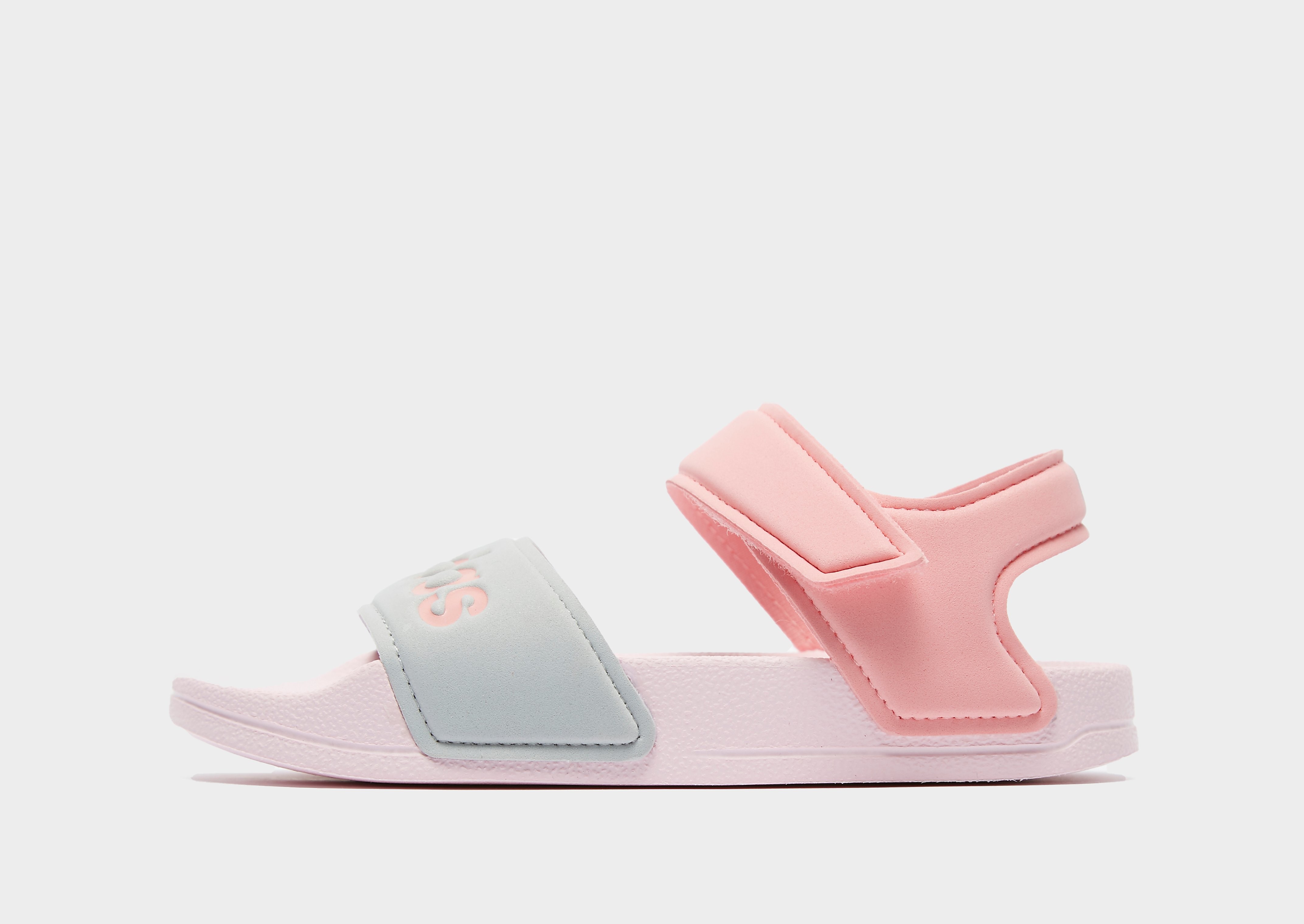 

adidas Adilette Sandals Children - Clear Pink / Super Pop / Silver Metallic - Kids, Clear Pink / Super Pop / Silver Metallic