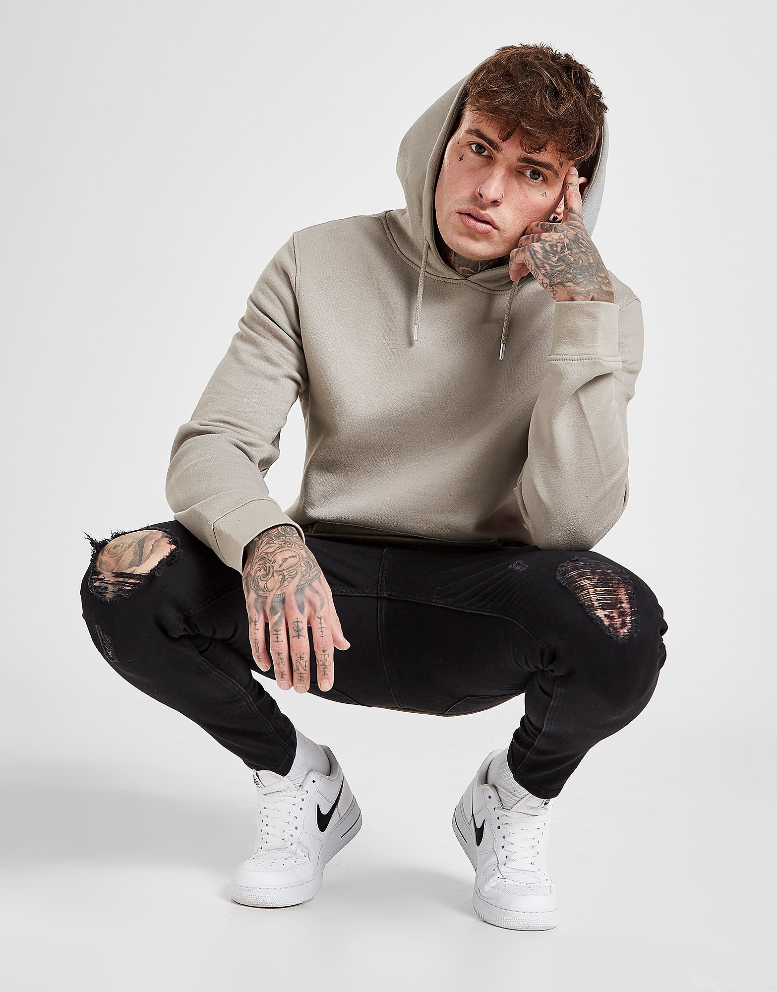 

VALERE Skinny Ripped Jeans - Only at JD - Black - Mens, Black