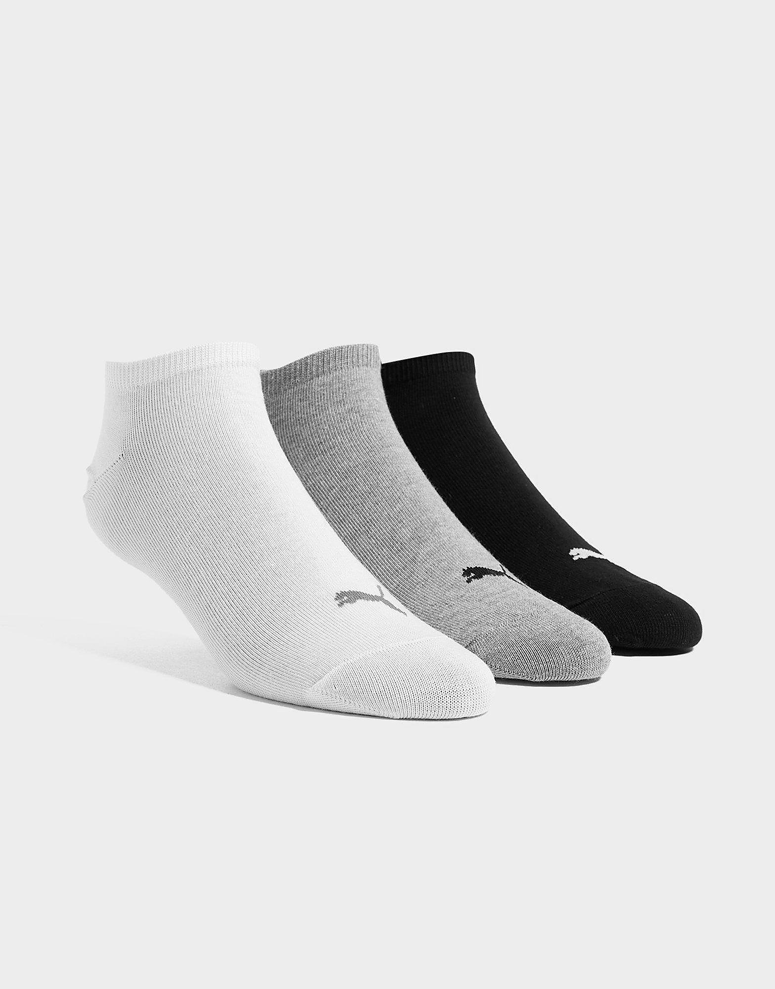 

Puma 3-Pack Ankle Socks - Black/White/Grey - Womens, Black/White/Grey