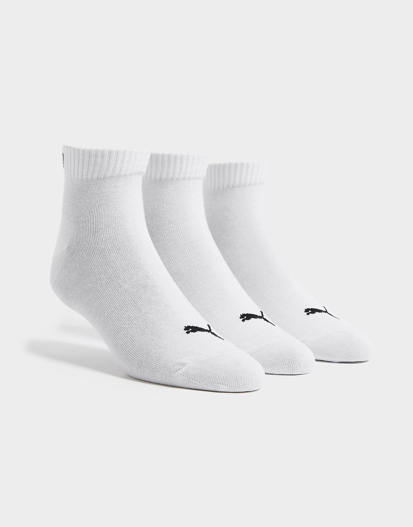 

Puma 3 Pack 1/4 Socks - White - Womens, White