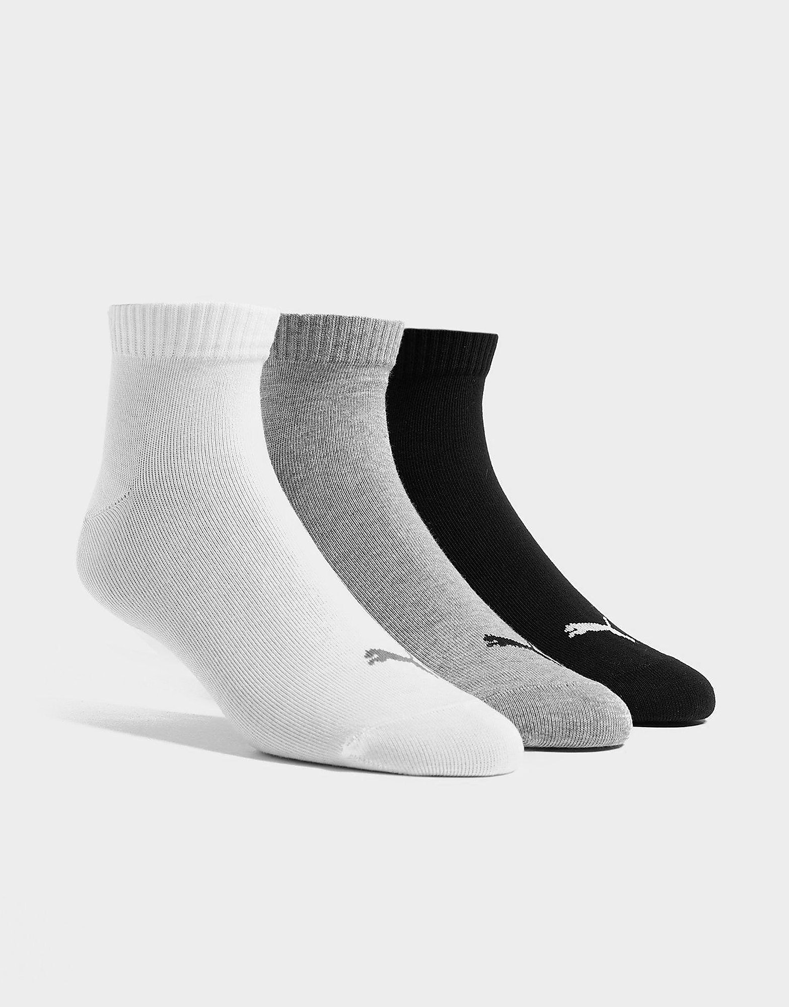 

Puma 3 Pack 1/4 Socks - Multi Coloured - Womens, Multi Coloured