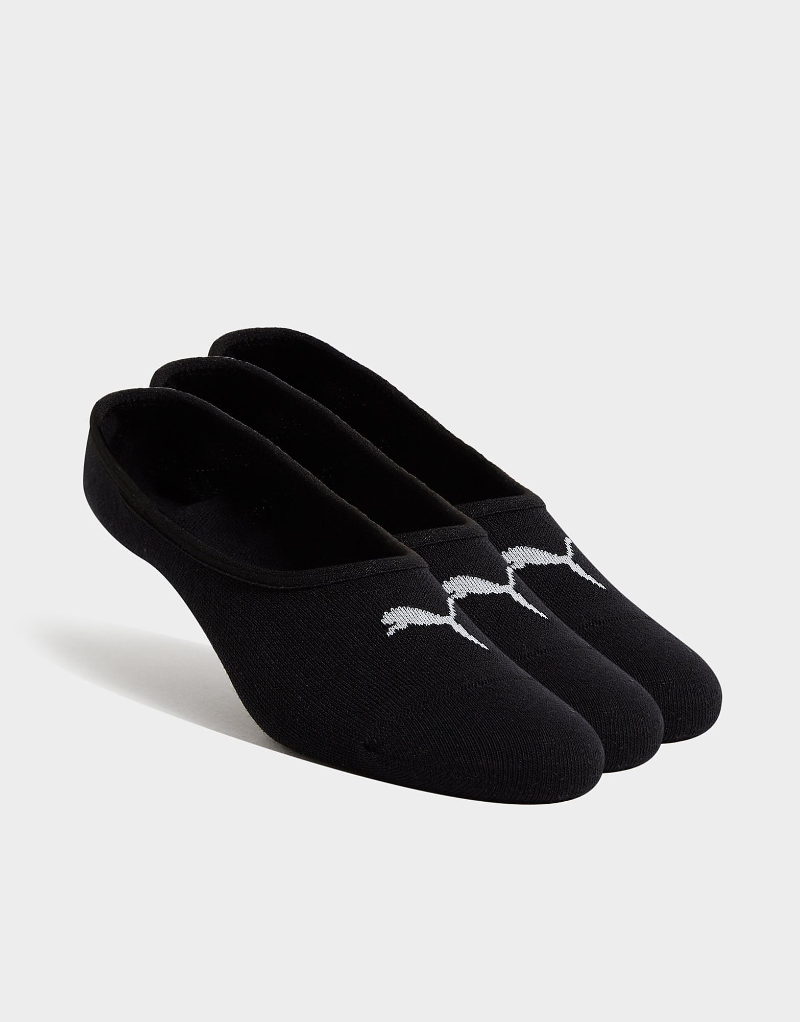 Puma 3-Pack Invisible Socks - Black - Womens, Black