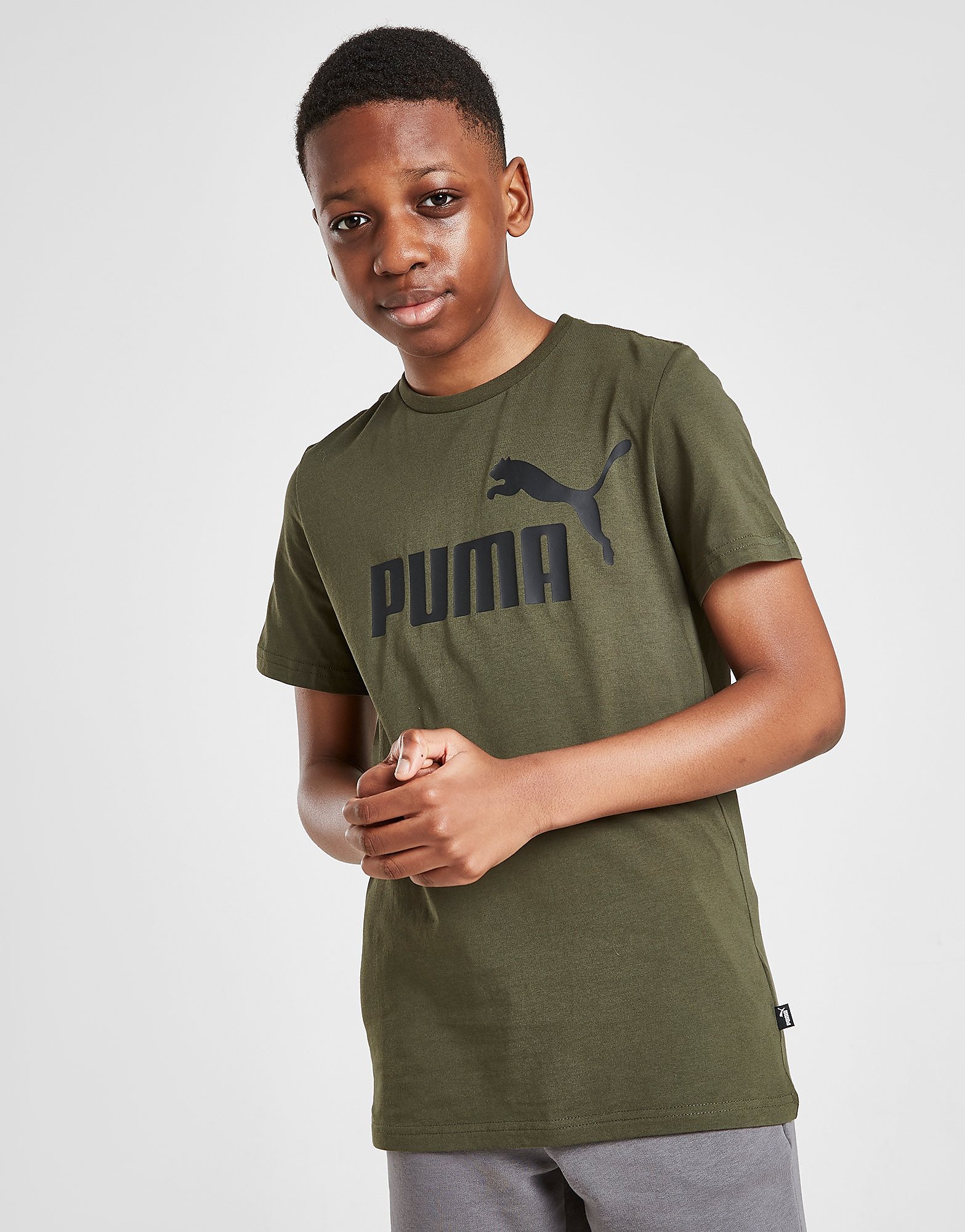 

Puma Essential Logo T-Shirt Junior - Green - Kids, Green