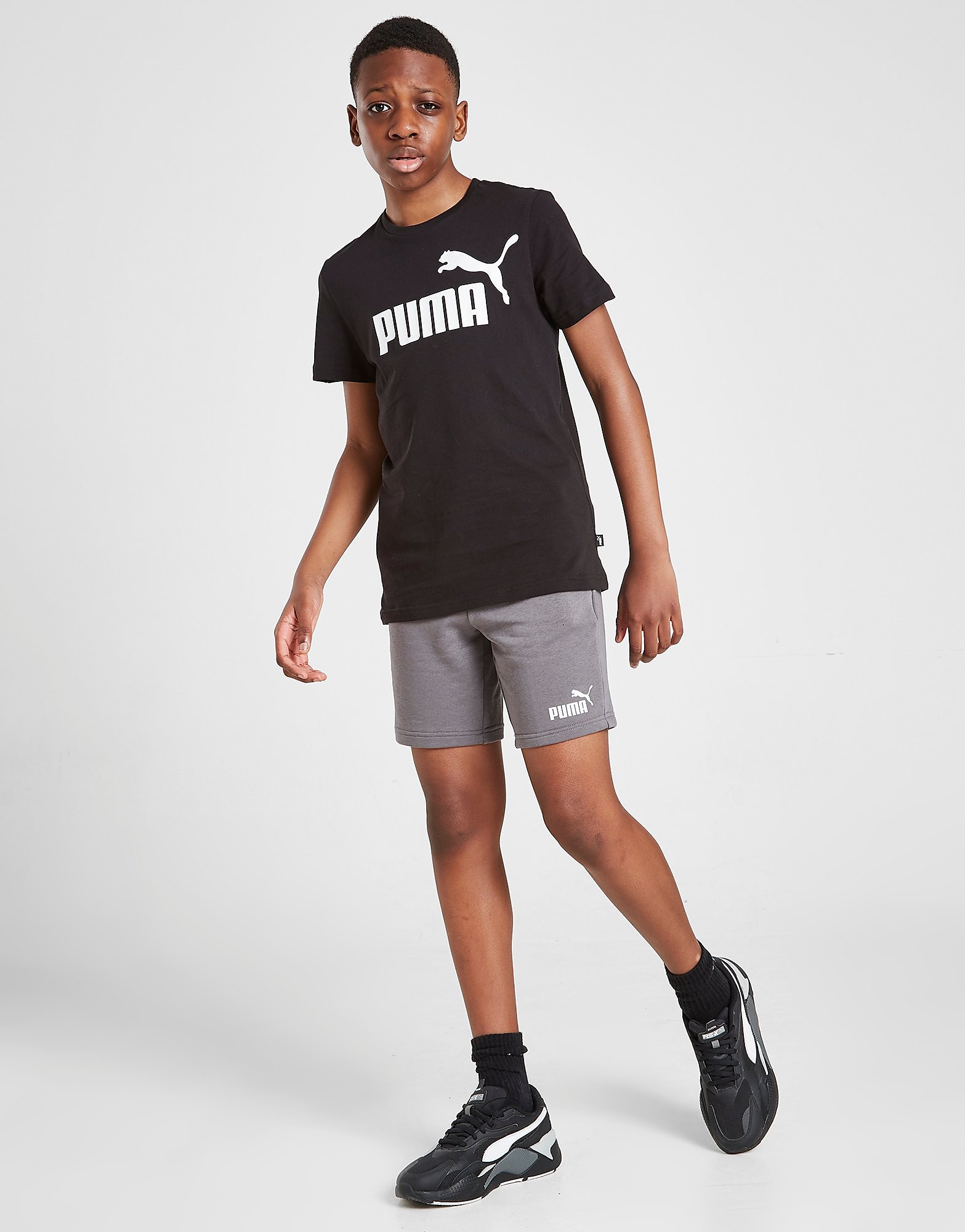 

Puma Core Logo Shorts Junior - Grey - Kids, Grey