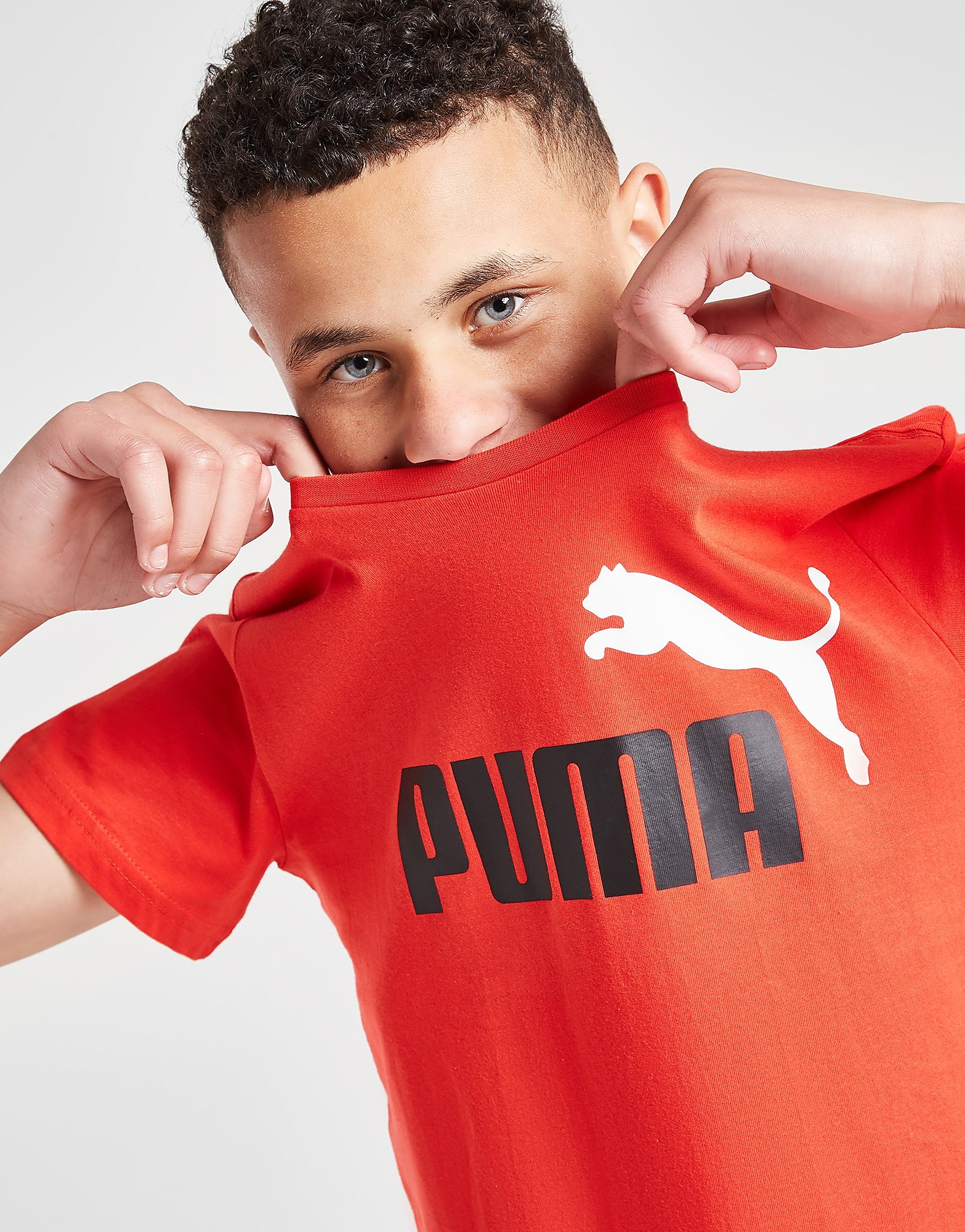 

Puma Essential Logo T-Shirt Junior - Red - Kids, Red