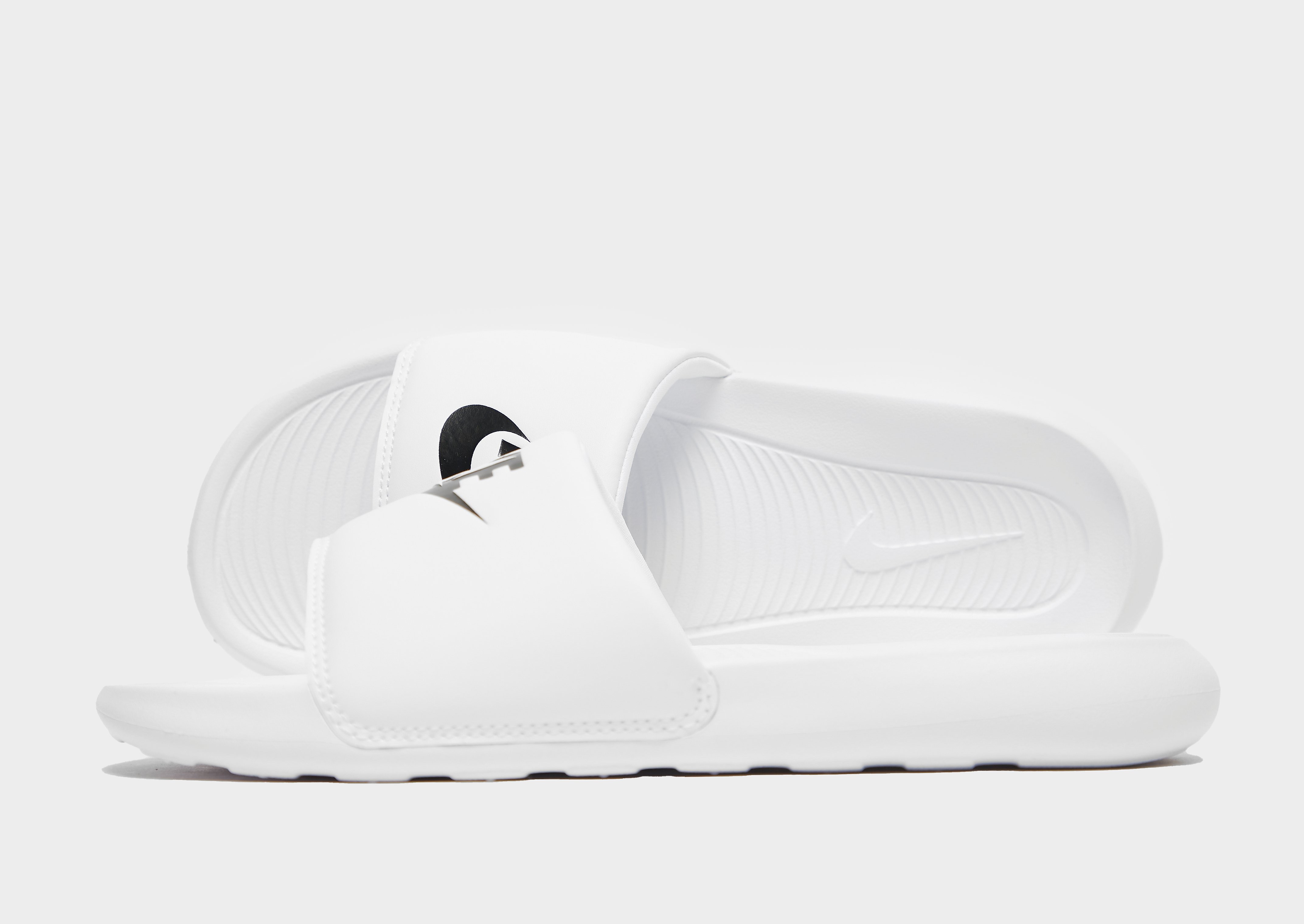 

Nike Victori One Slides Women's - White/White/Black, White/White/Black