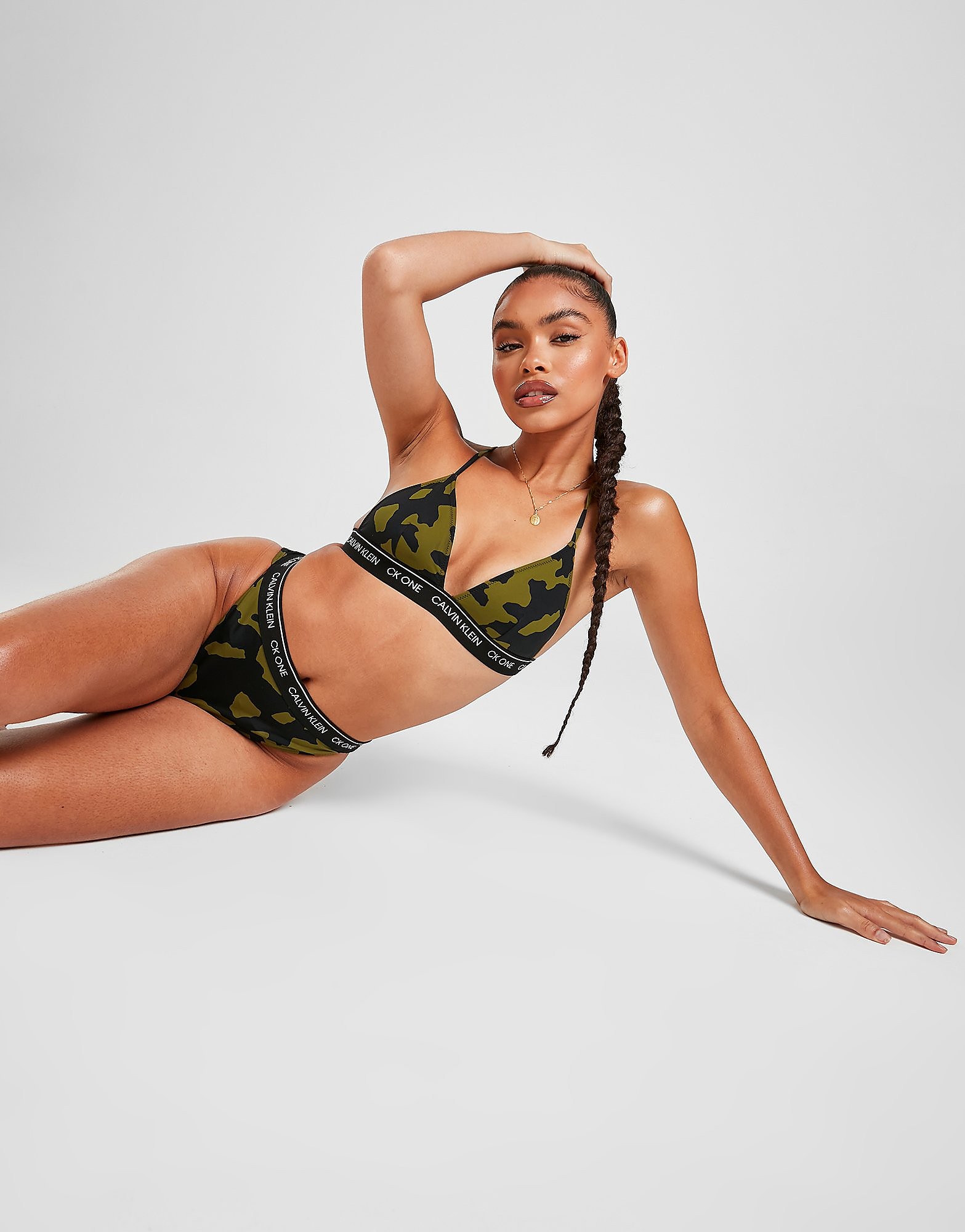 

Calvin Klein Swim CK One Bikini Bottoms - Green - Womens, Green