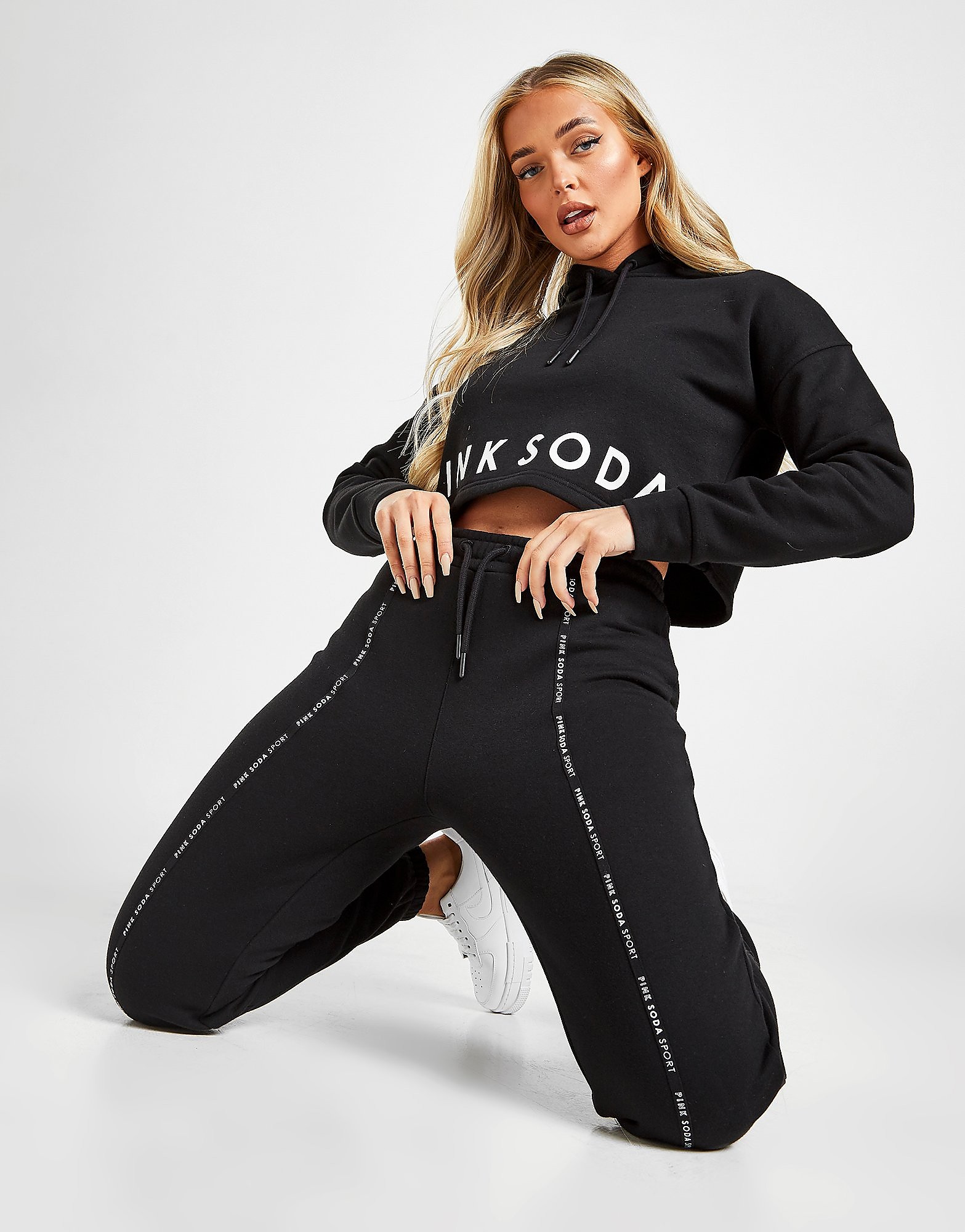 

Pink Soda Sport Micro Tape Fleece Joggers - BLACK - Womens, BLACK