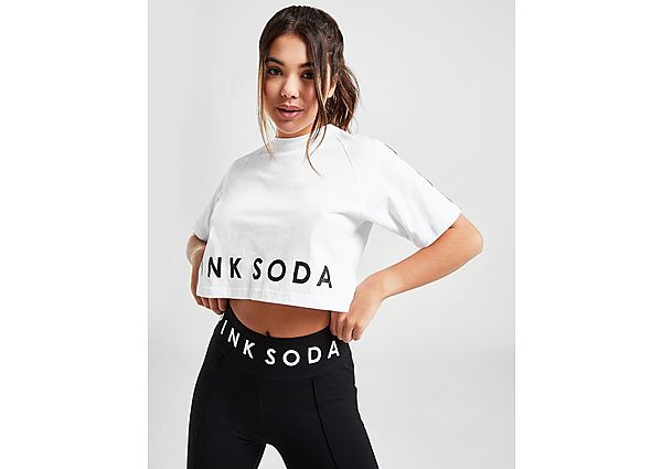 Pink Soda Sport T-Shirt Crop Micro Tape Crop Femme