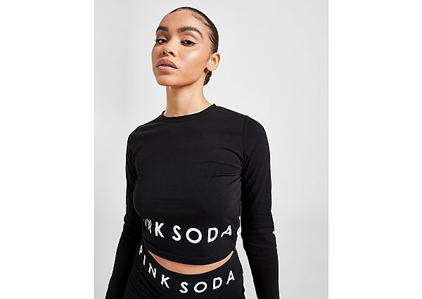 Pink Soda Sport Haut Crop Core Manches Longues Femme