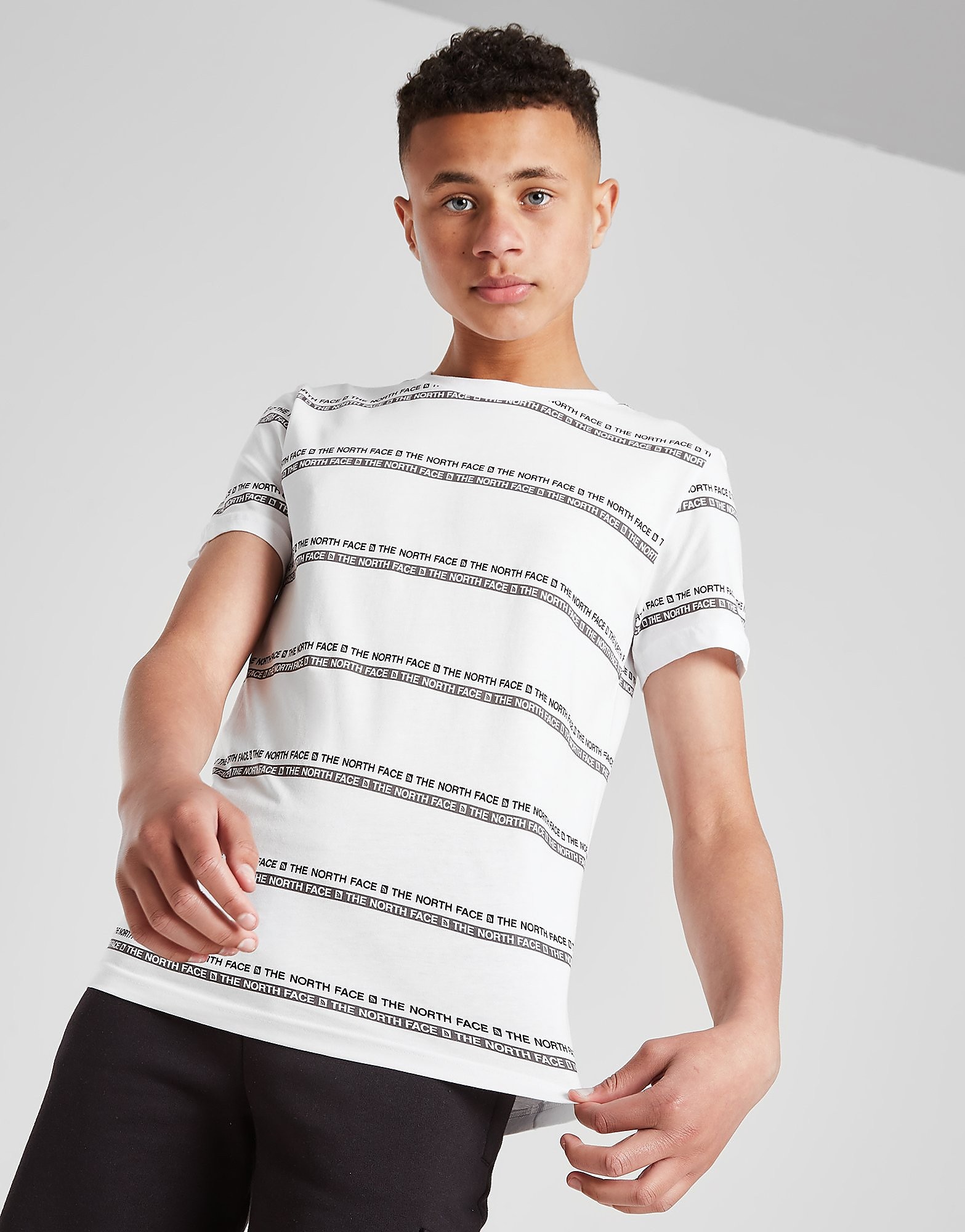

The North Face Repeat Stripe T-Shirt Junior - White - Kids, White