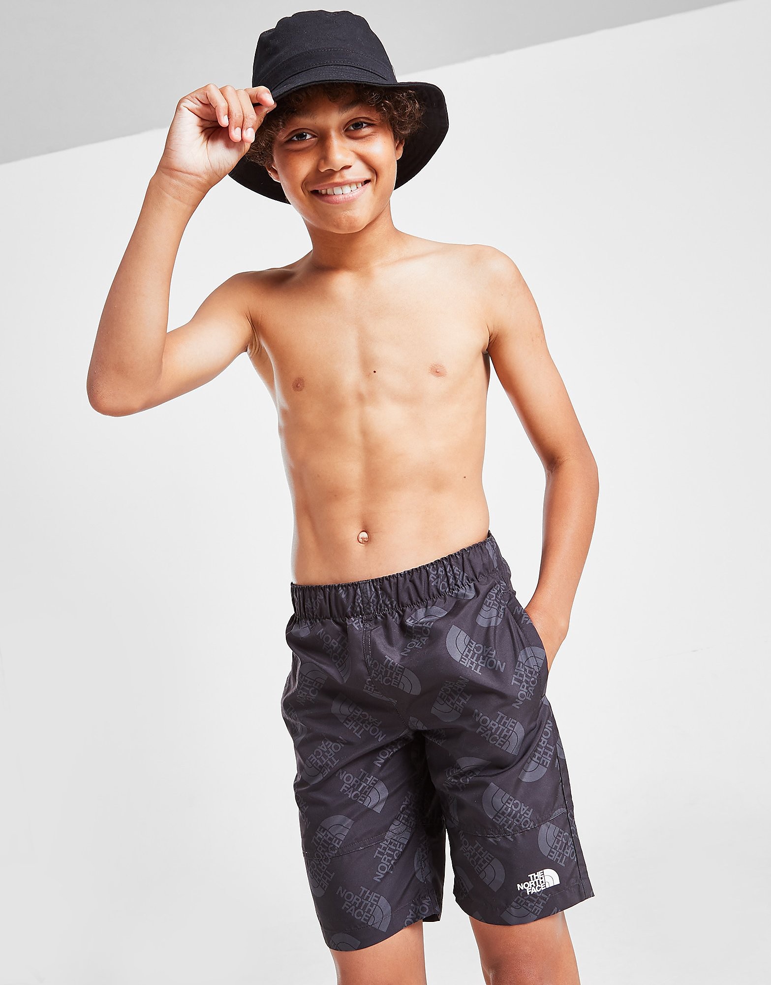 

The North Face All Over Print Swim Shorts Junior - Only at JD - Black - Kids, Black