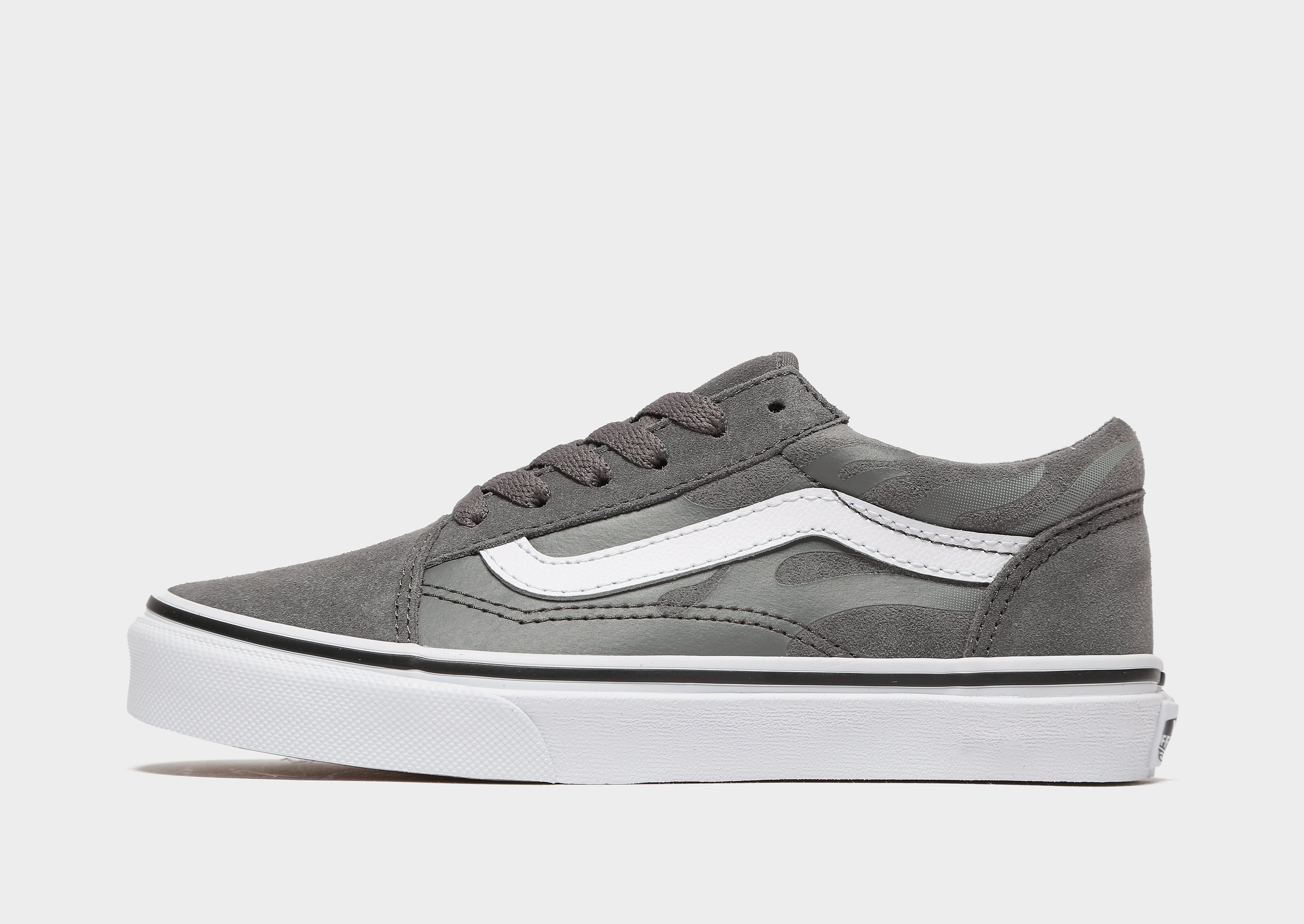 Vans Old Skool Children - Grey/White - Kids, Grey/White
