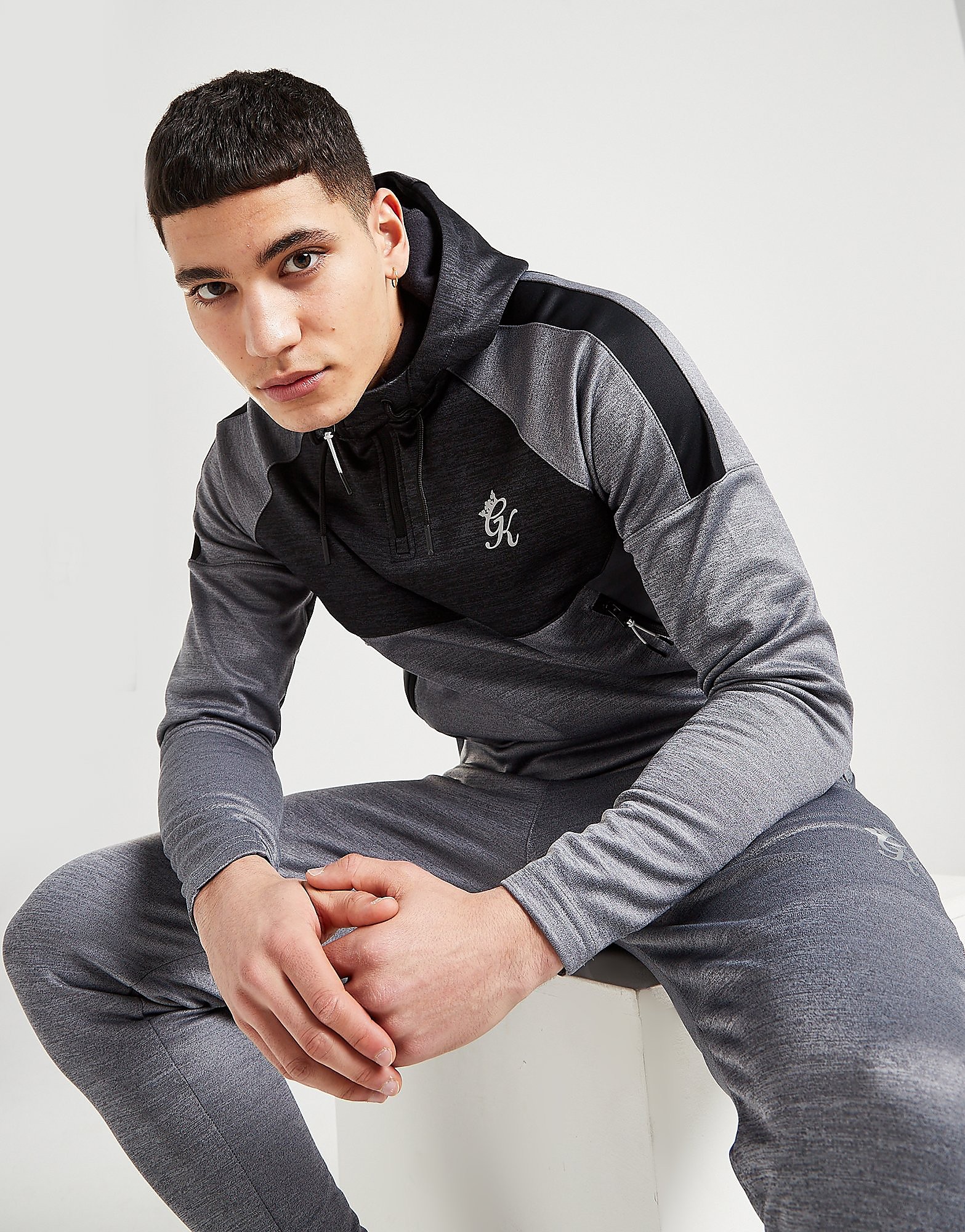 

Gym King 1/4 Zip Focus Hoodie - Only at JD - Grey - Mens, Grey