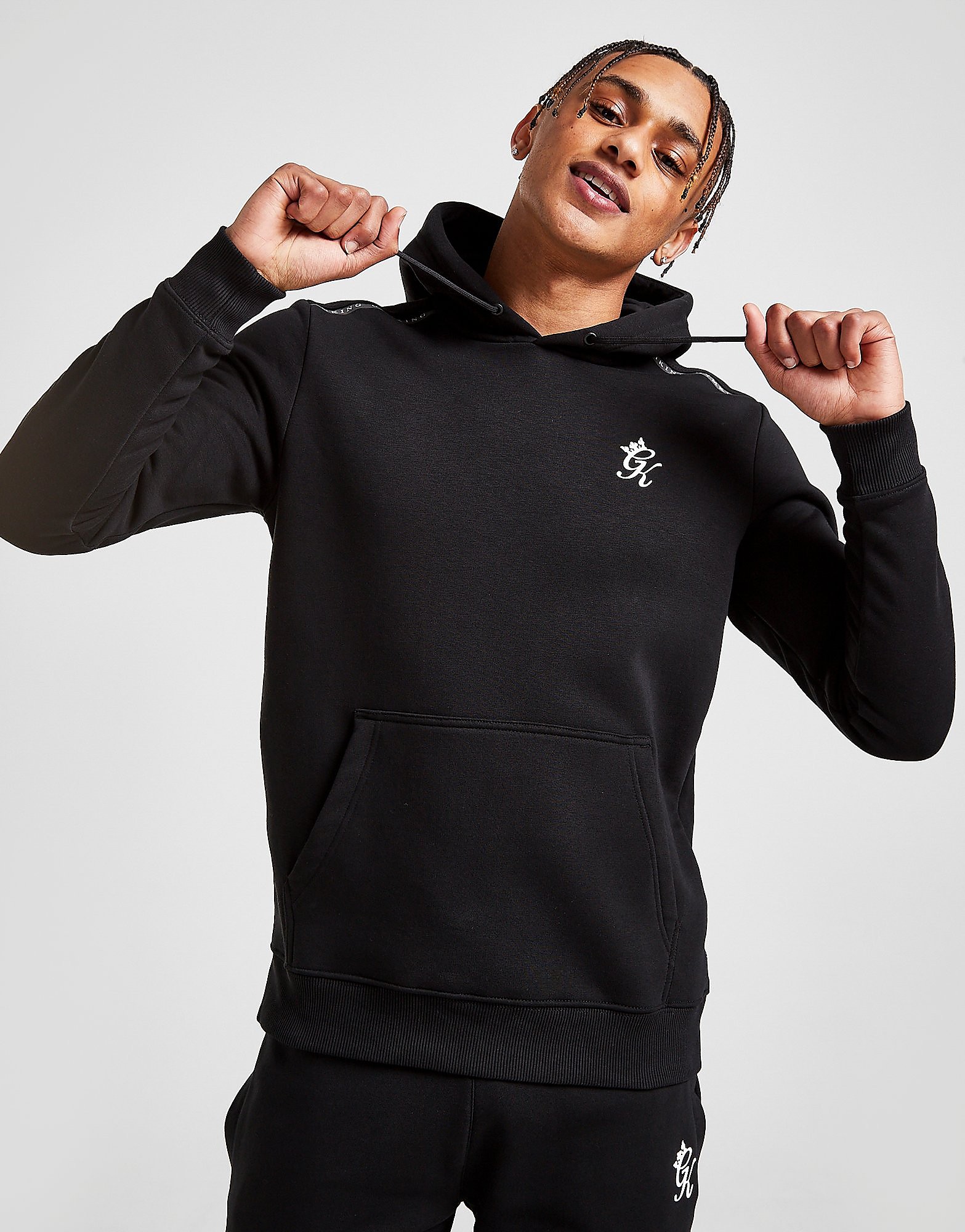 

Gym King Tape Hoodie - Only at JD - Black - Mens, Black