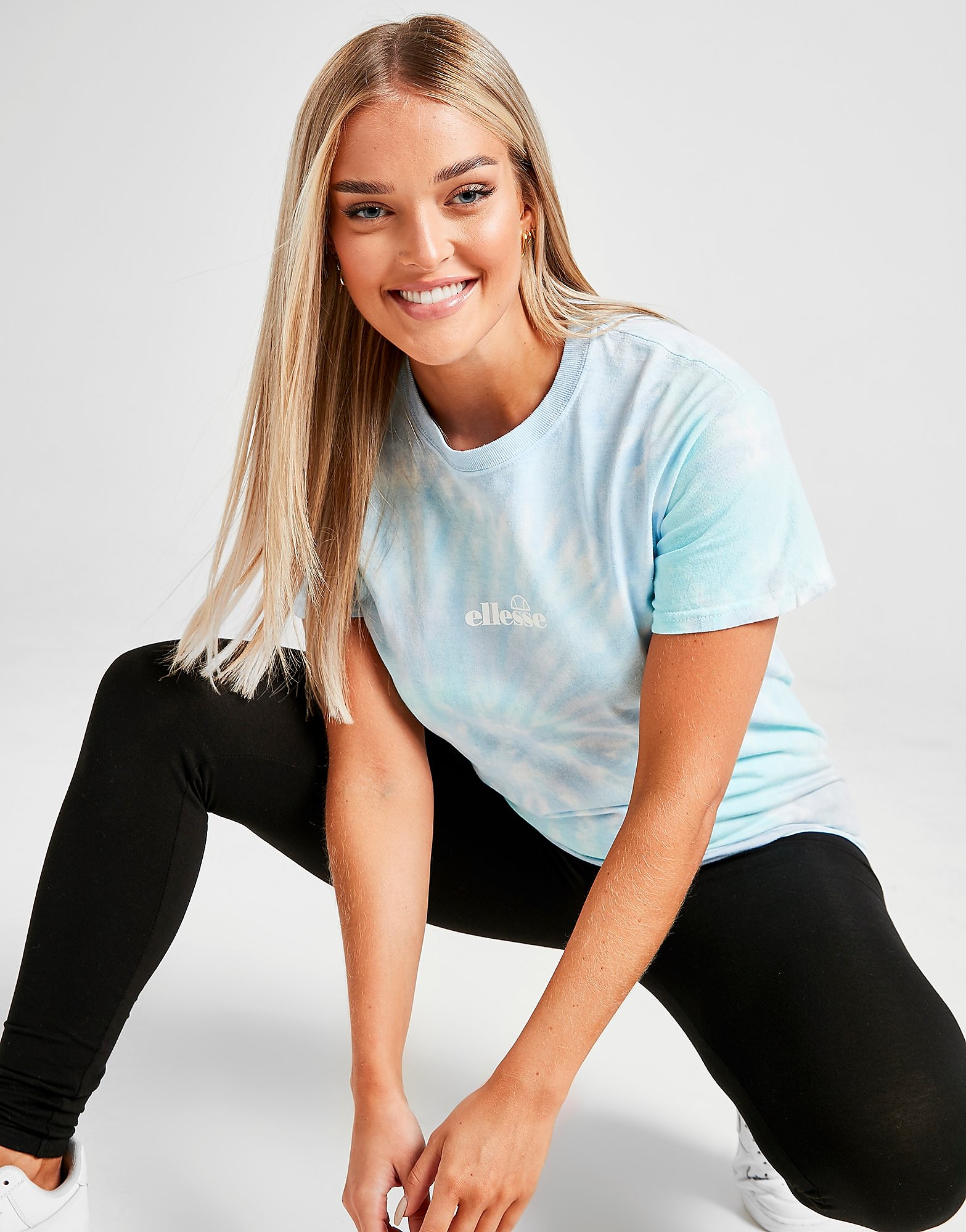 

Ellesse Tie Dye Logo T-Shirt - Blue/Purple - Womens, Blue/Purple