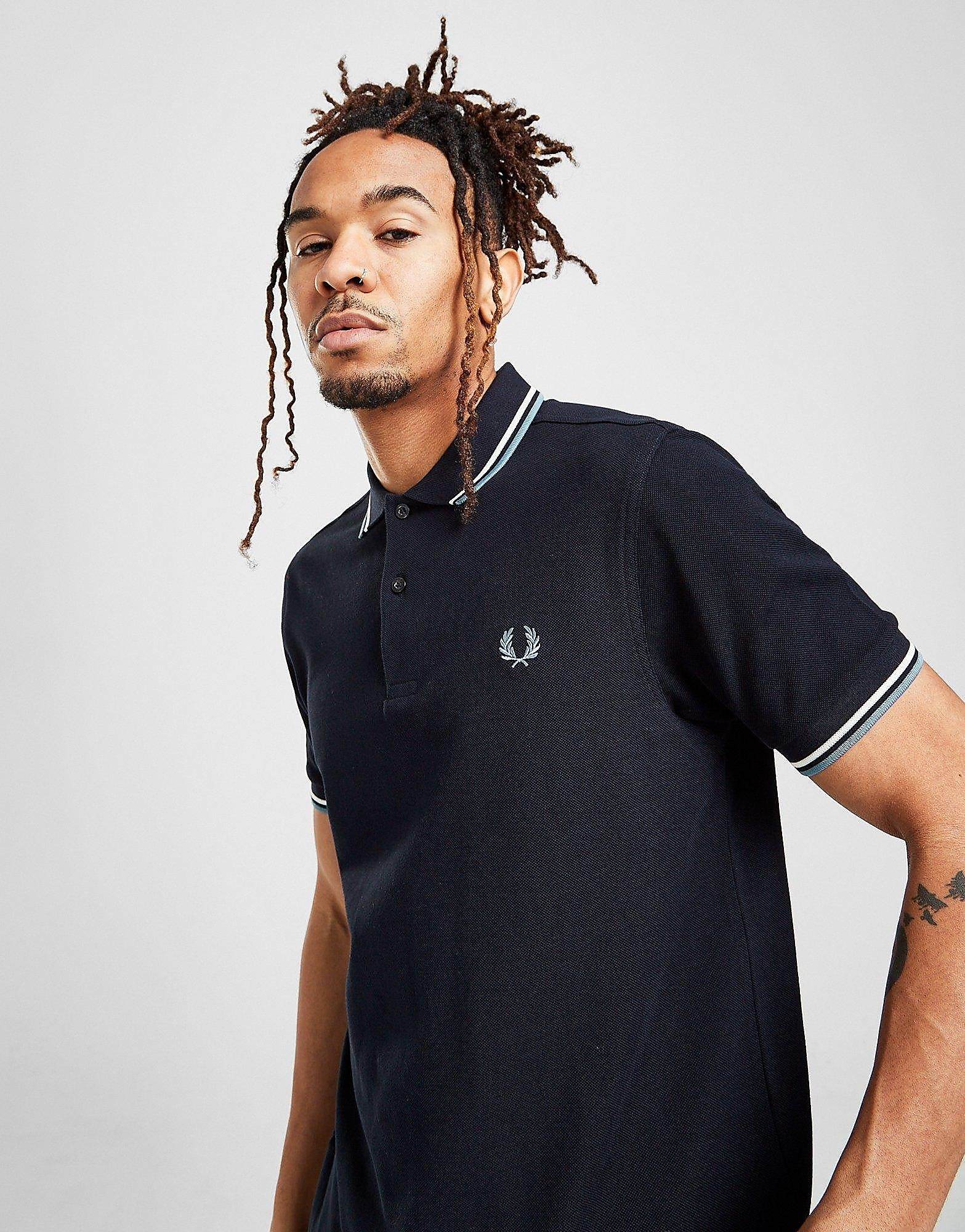 Fred perry twin tipped polo shirt - only at jd - mens, laivastonsininen, fred perry
